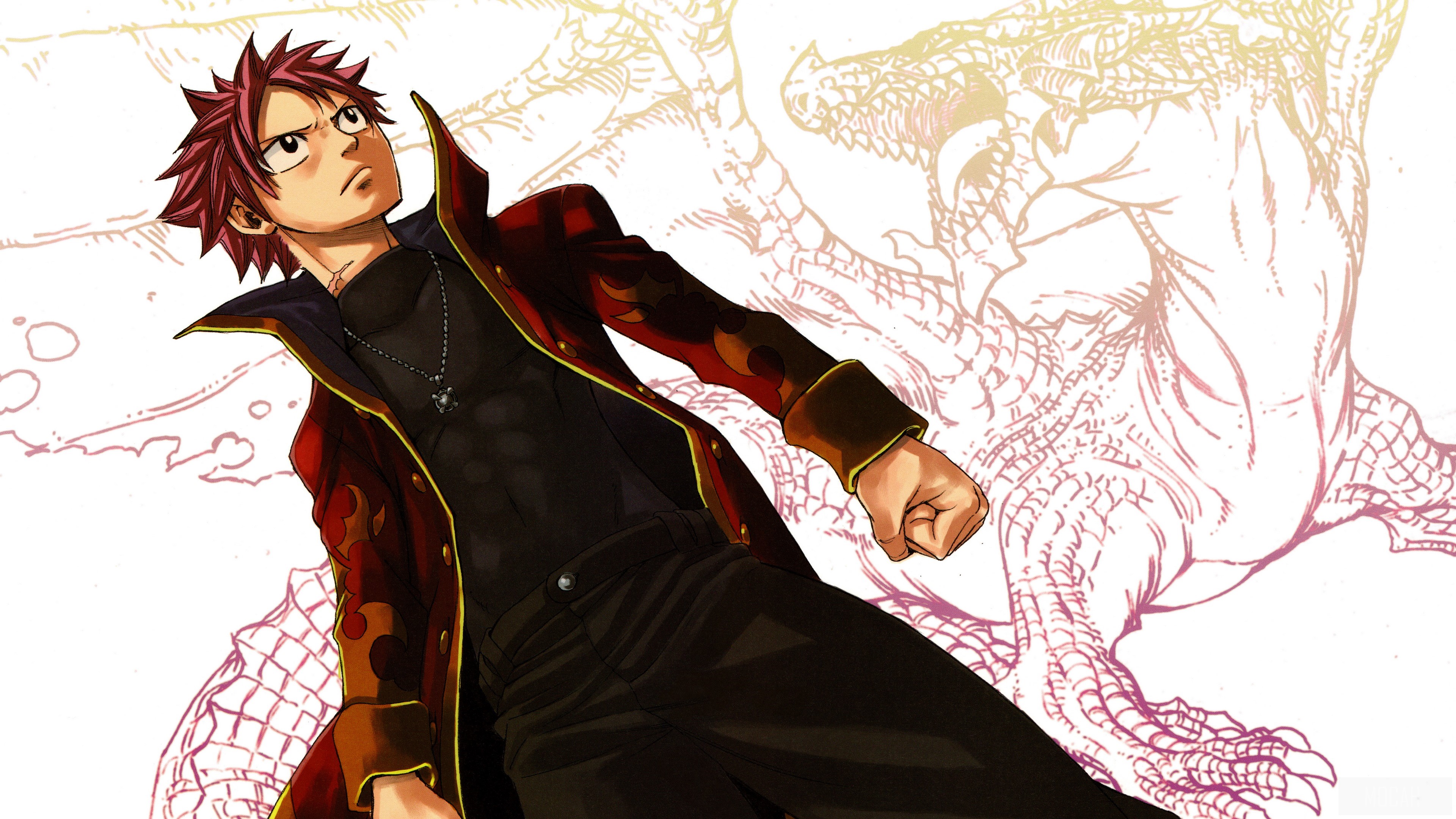 Natsu Dragneel from Fairy Tail 4K HD Wallpaper