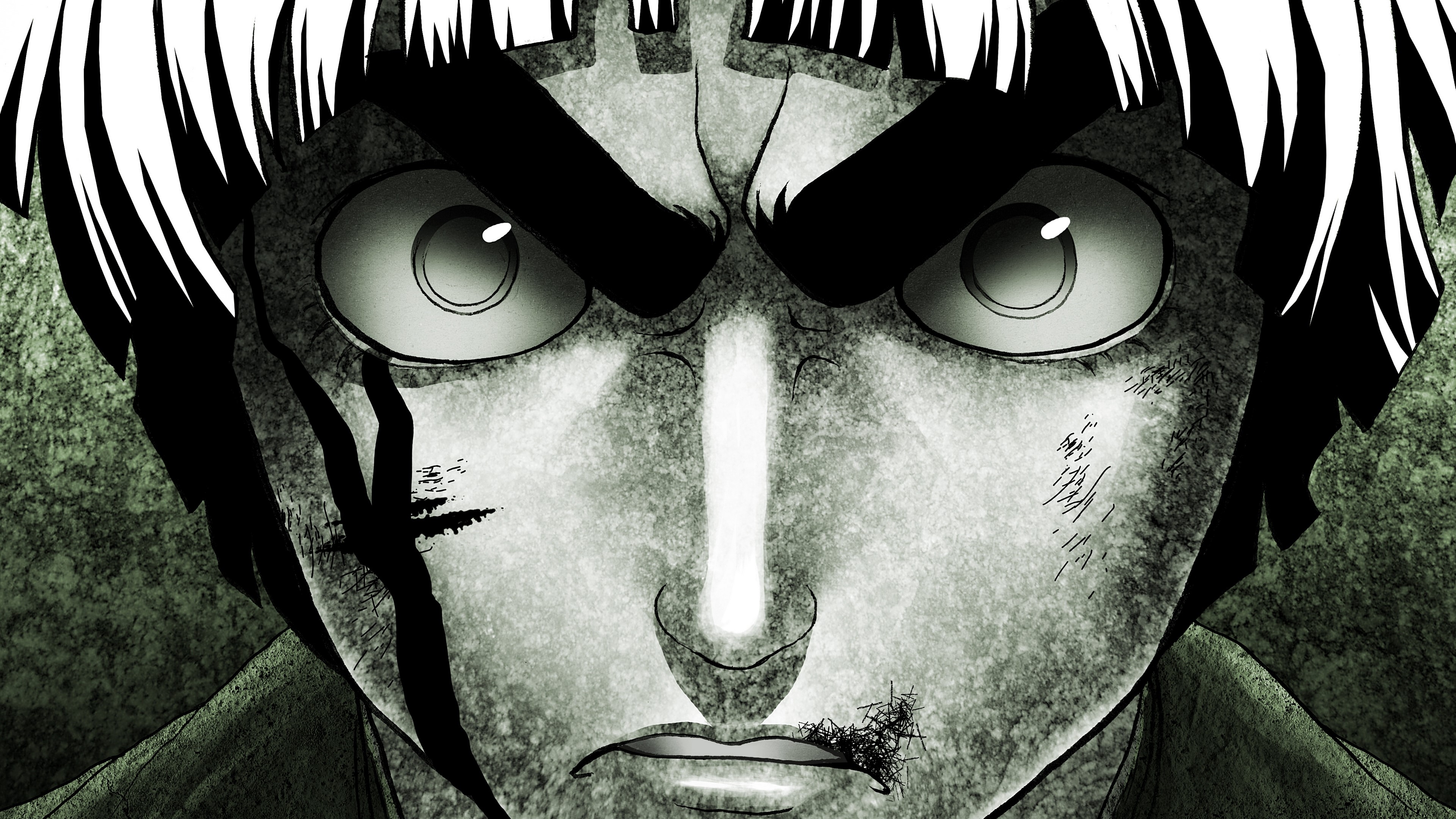 Naruto Rock Lee Intense Close-Up 4K HD Wallpaper