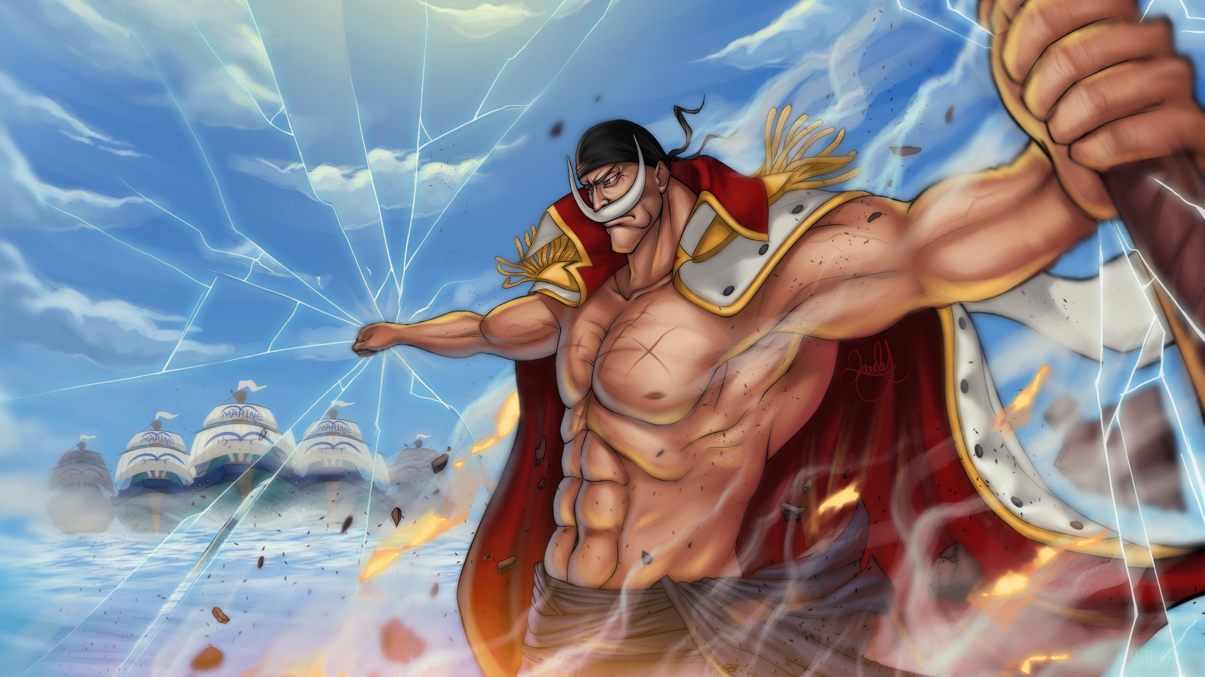 Edward Newgate from One Piece 4K HD Wallpaper