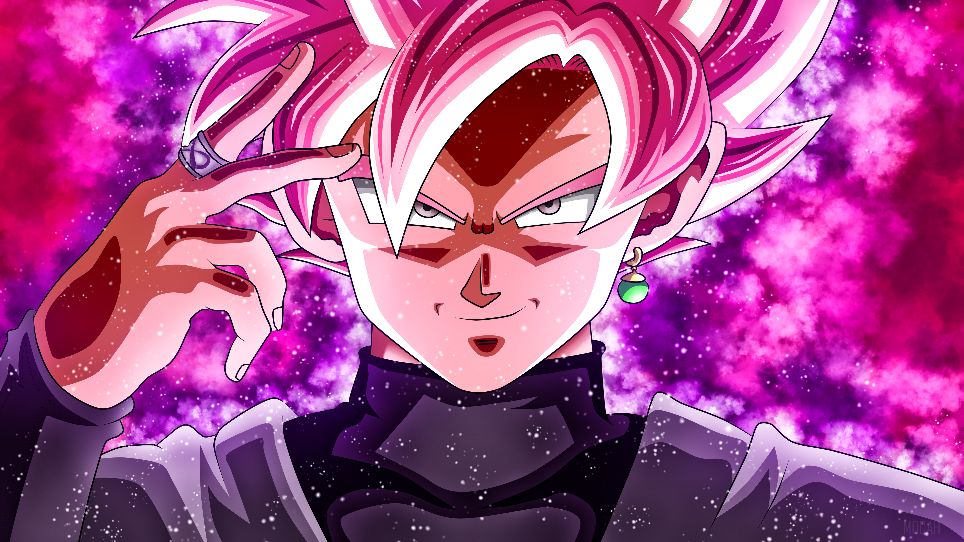 Black Goku Super Saiyan Rosé 4K in Dragon Ball Super HD Wallpaper