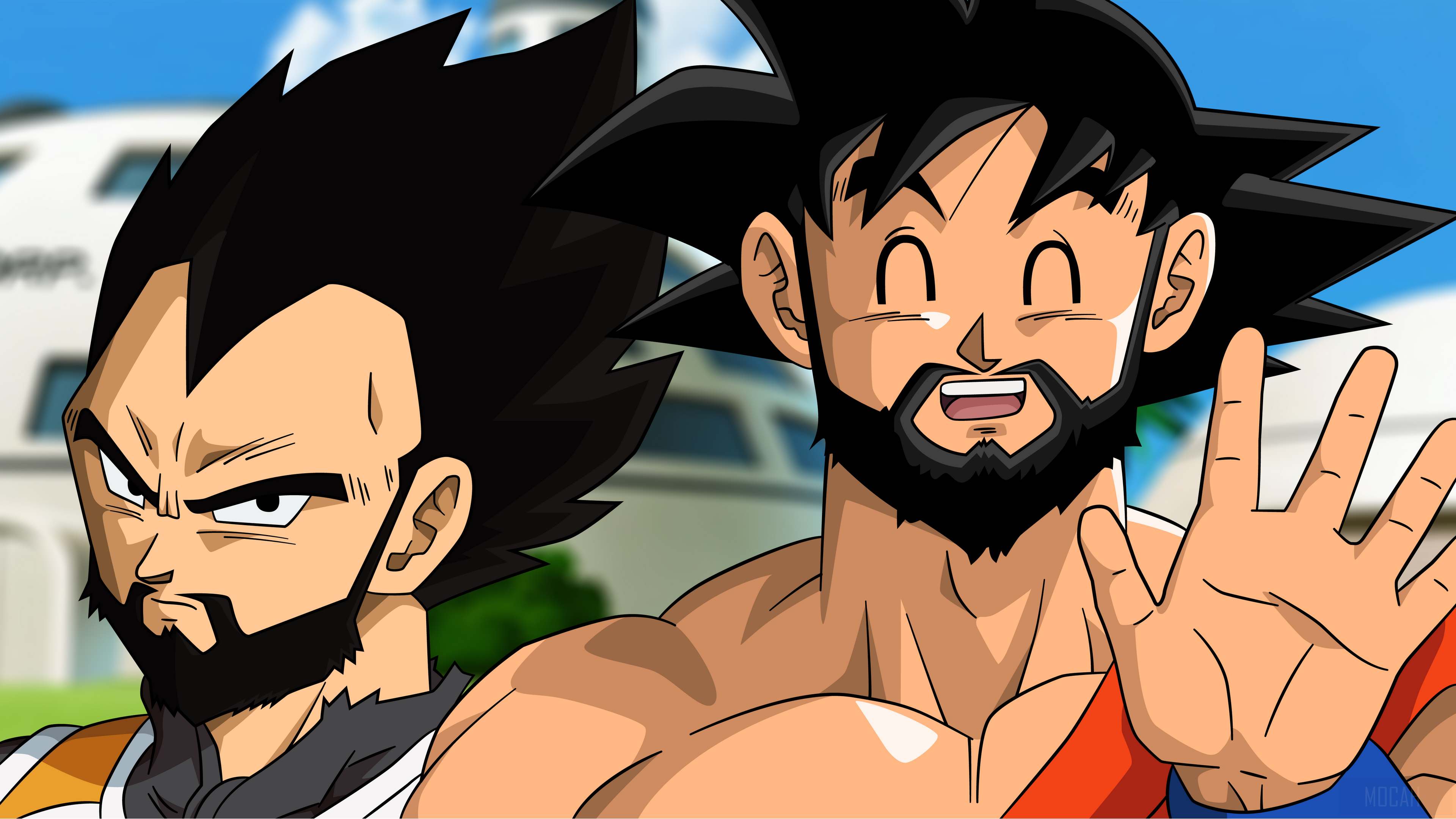 Goku and Vegeta from Dragon Ball Super 4K HD Wallpaper