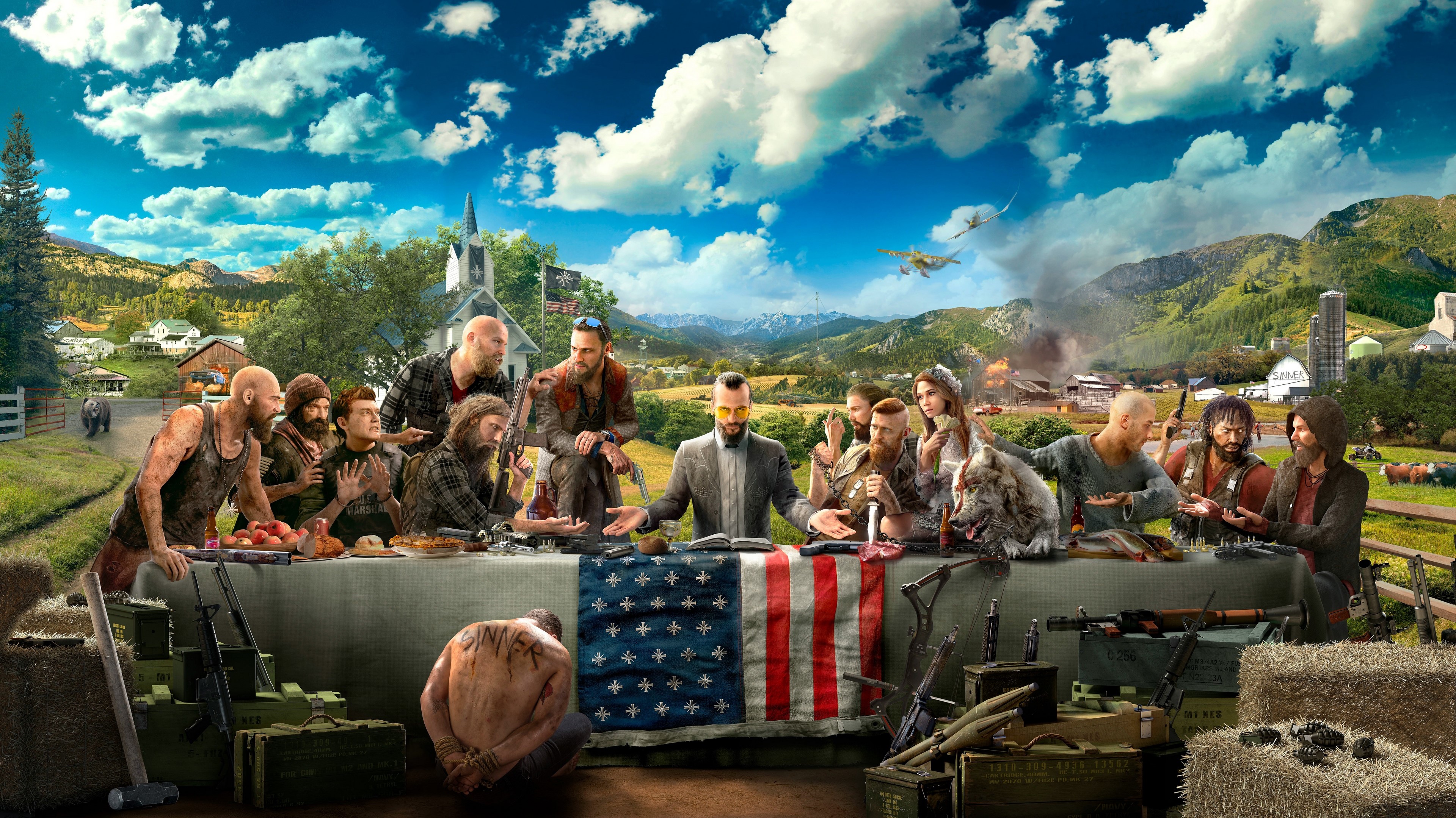 Far Cry 5 The Last Supper 4K HD Wallpaper