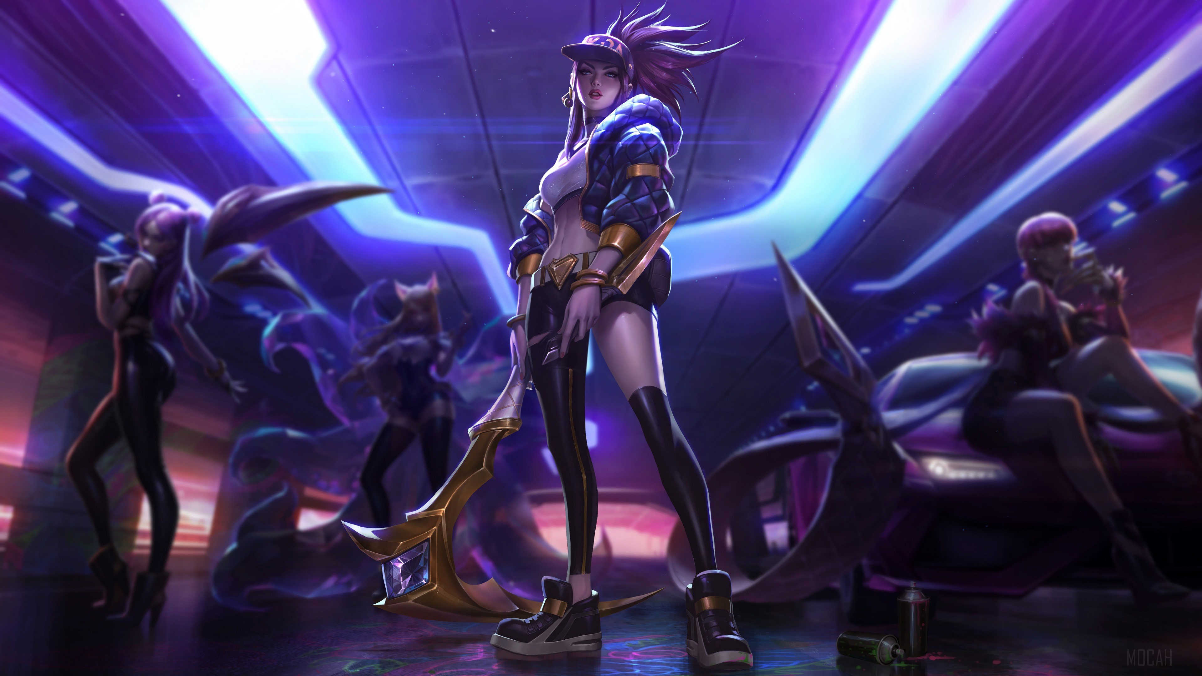 Akali from League of Legends 4K HD Wallpaper