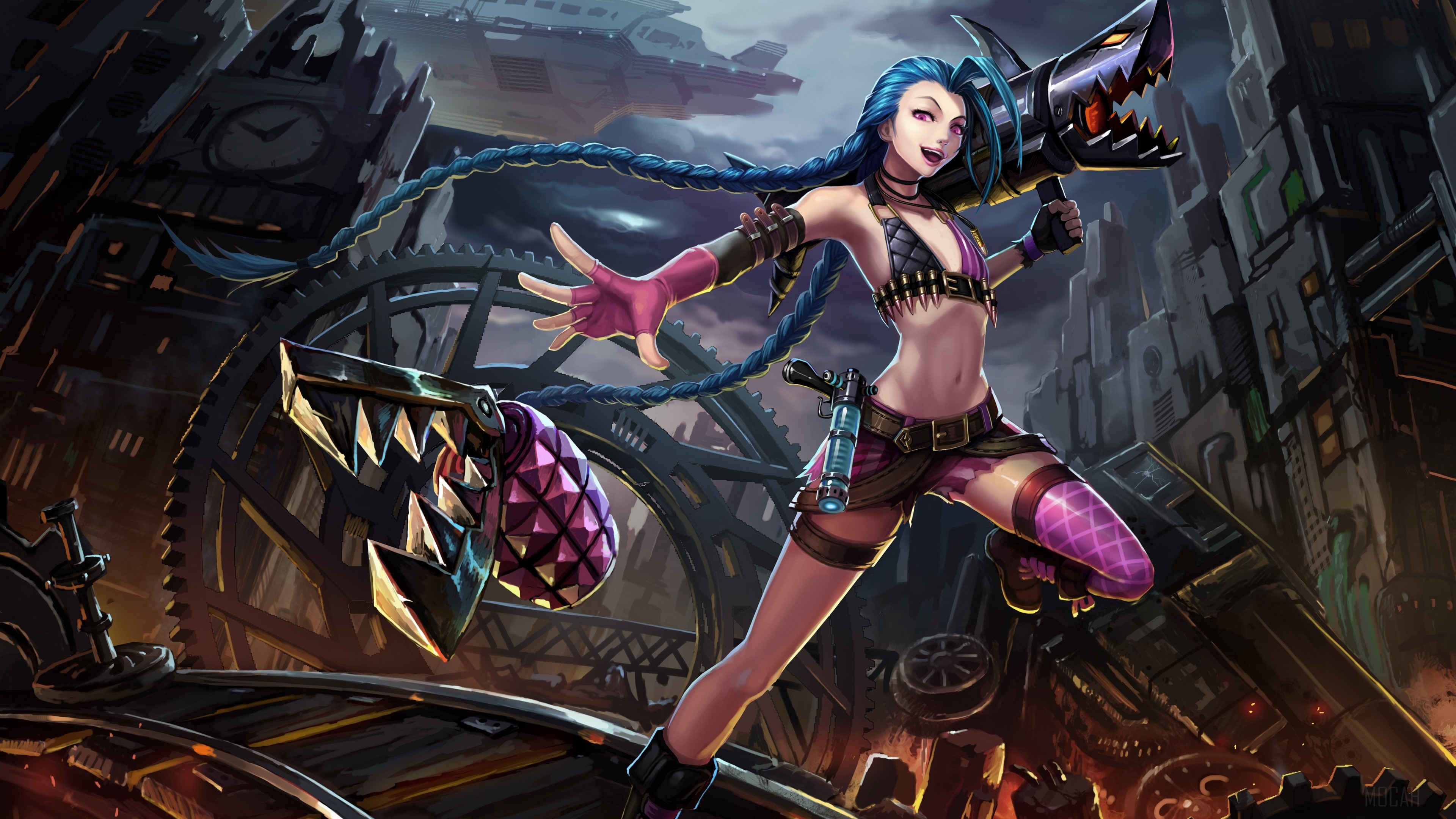 Jinx from League of Legends 4K HD Wallpaper