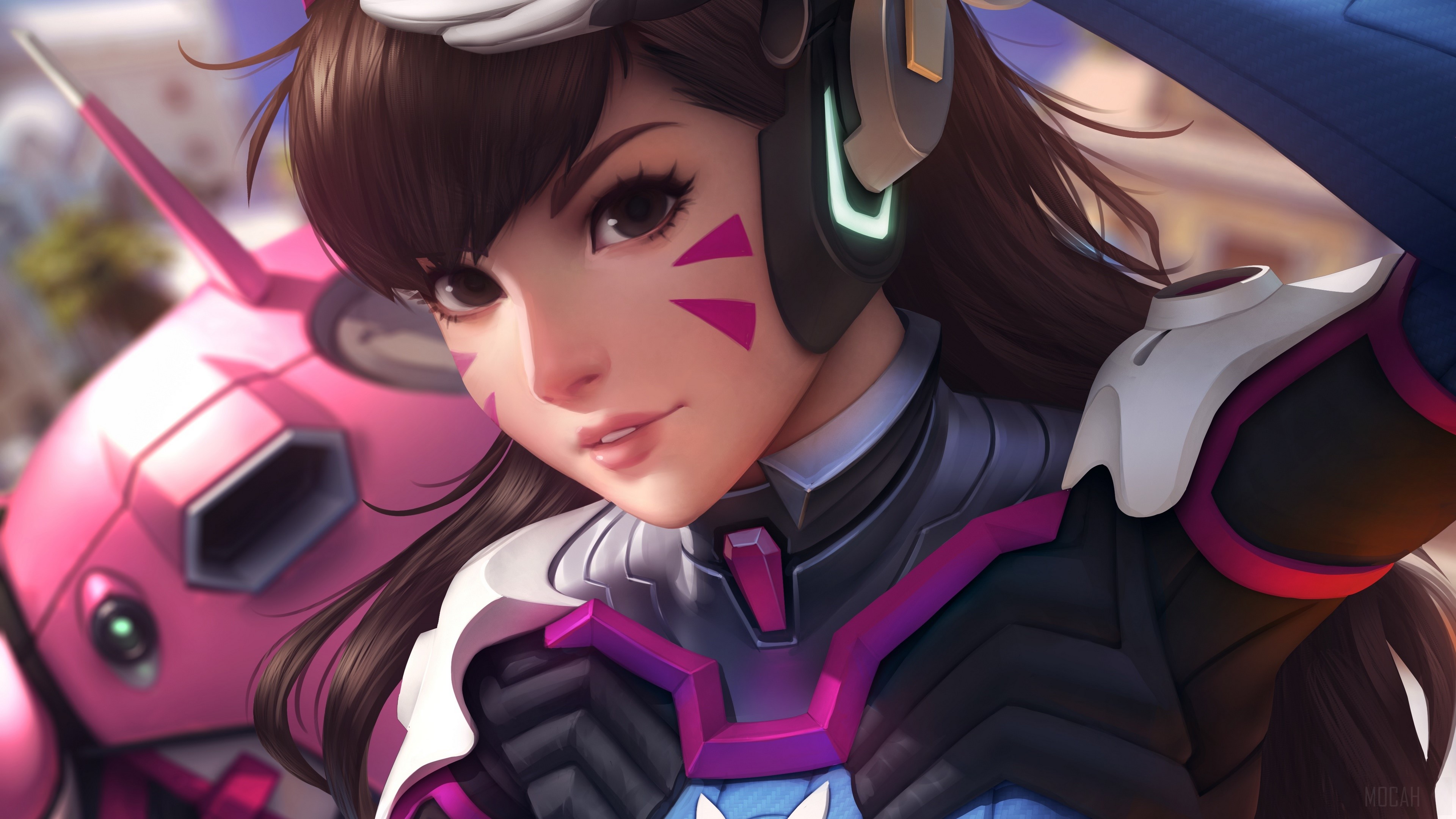 D.Va from Overwatch 4K HD Wallpaper