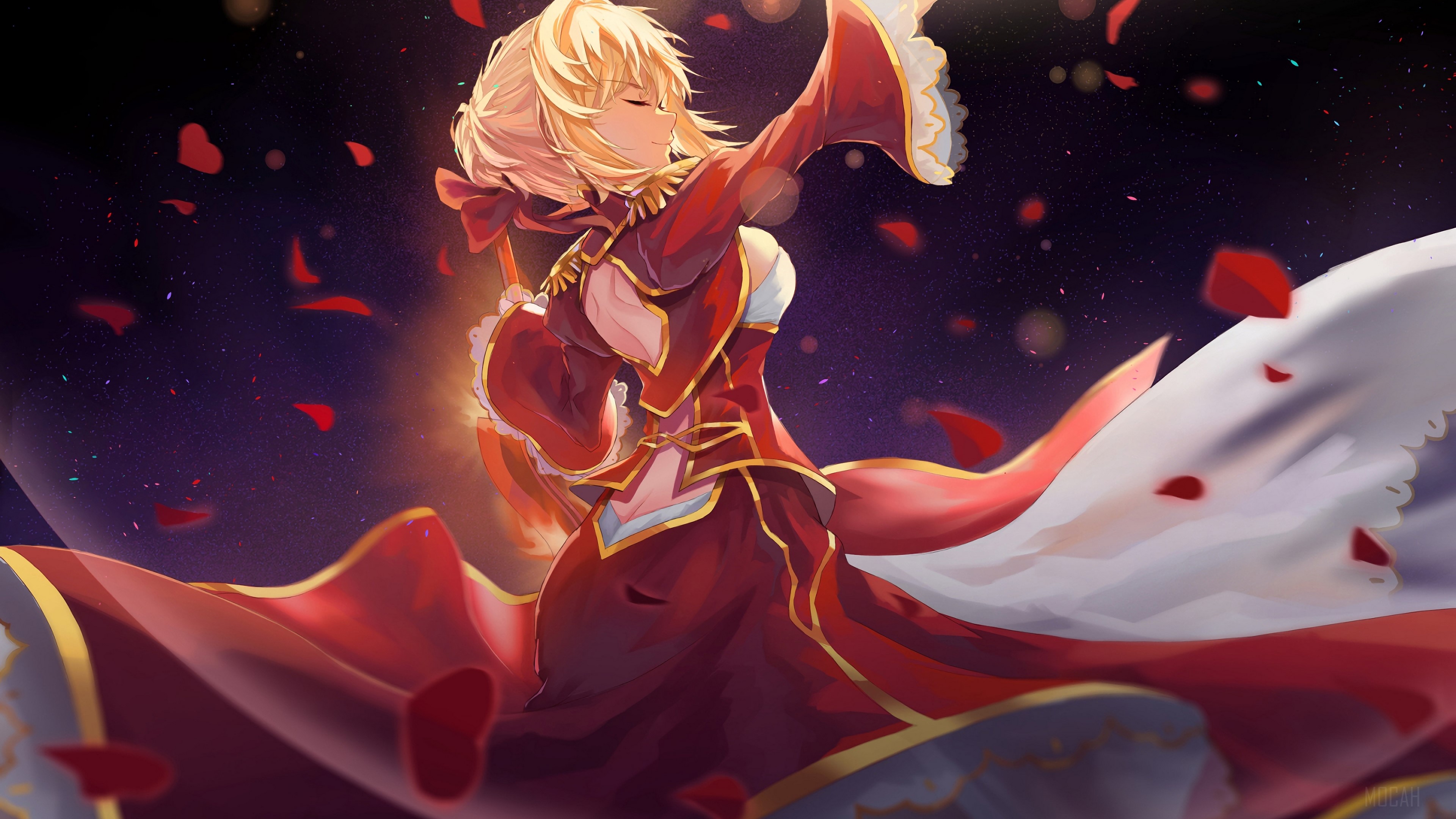 Nero Claudius Red Saber 4K HD Wallpaper