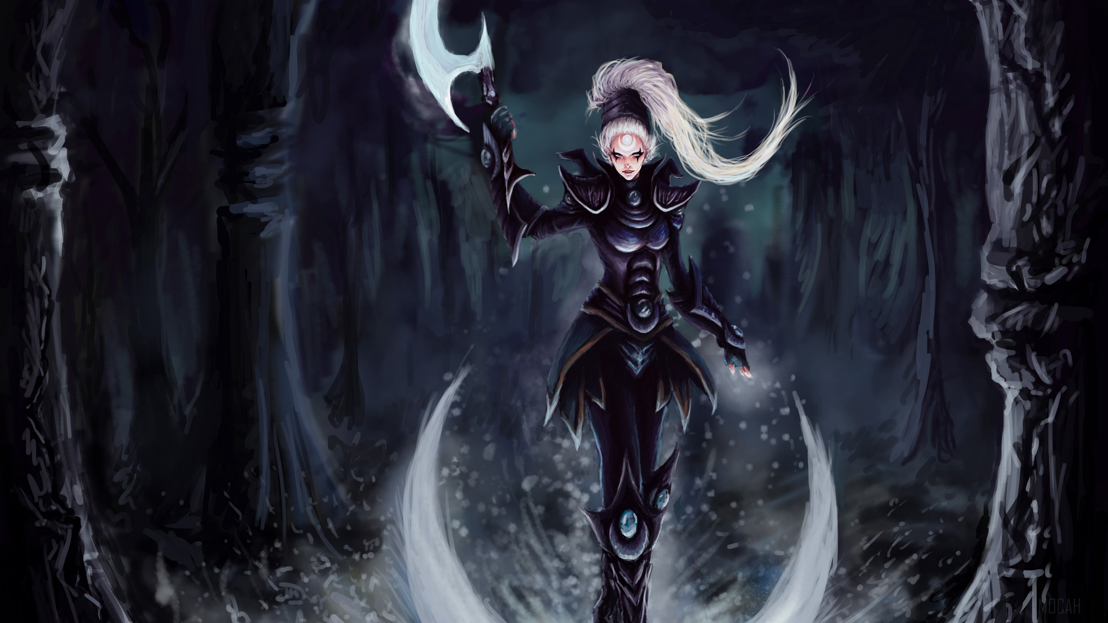 Diana from League of Legends 4K HD Wallpaper