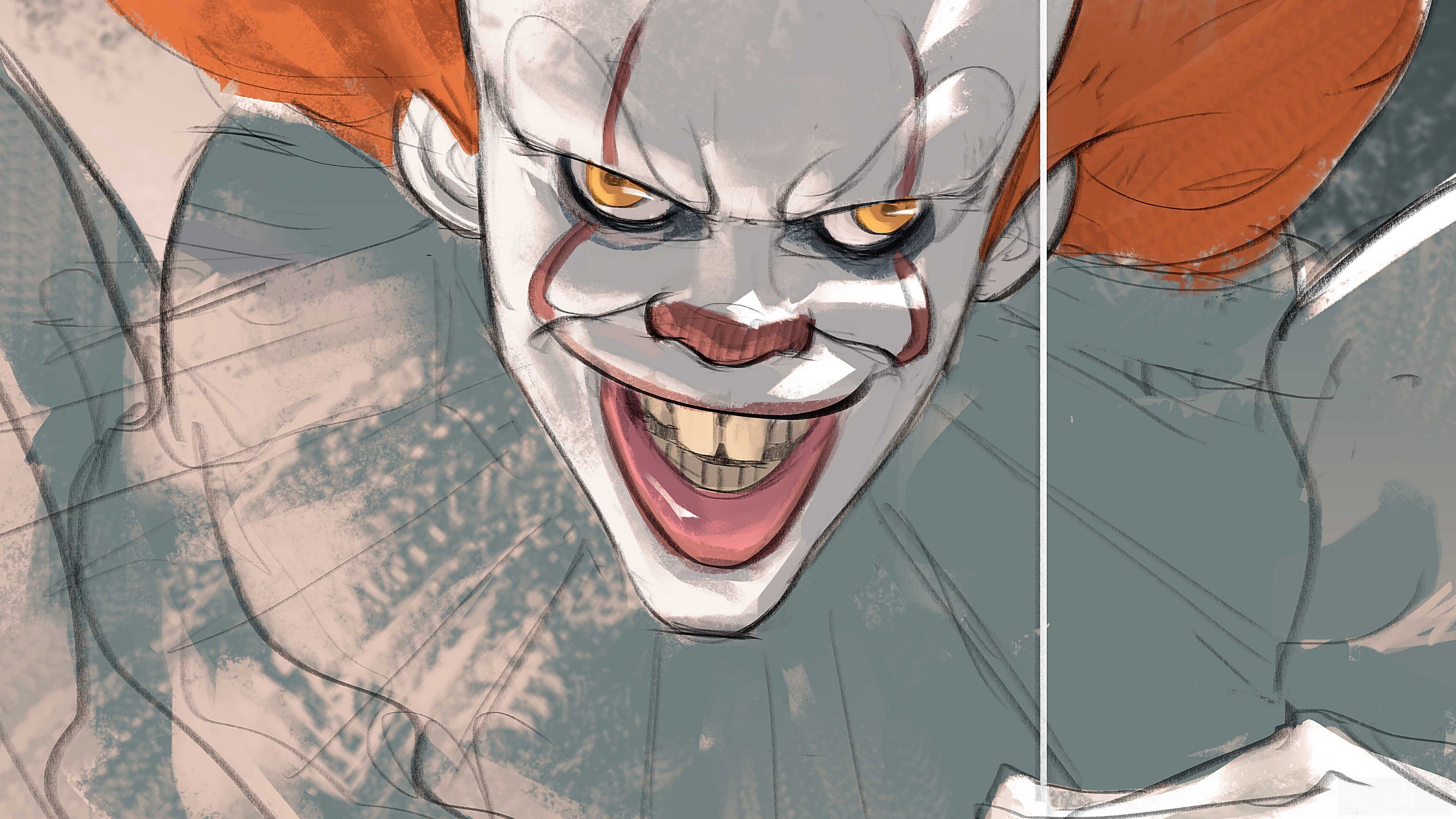 Pennywise from It 4K HD Wallpaper
