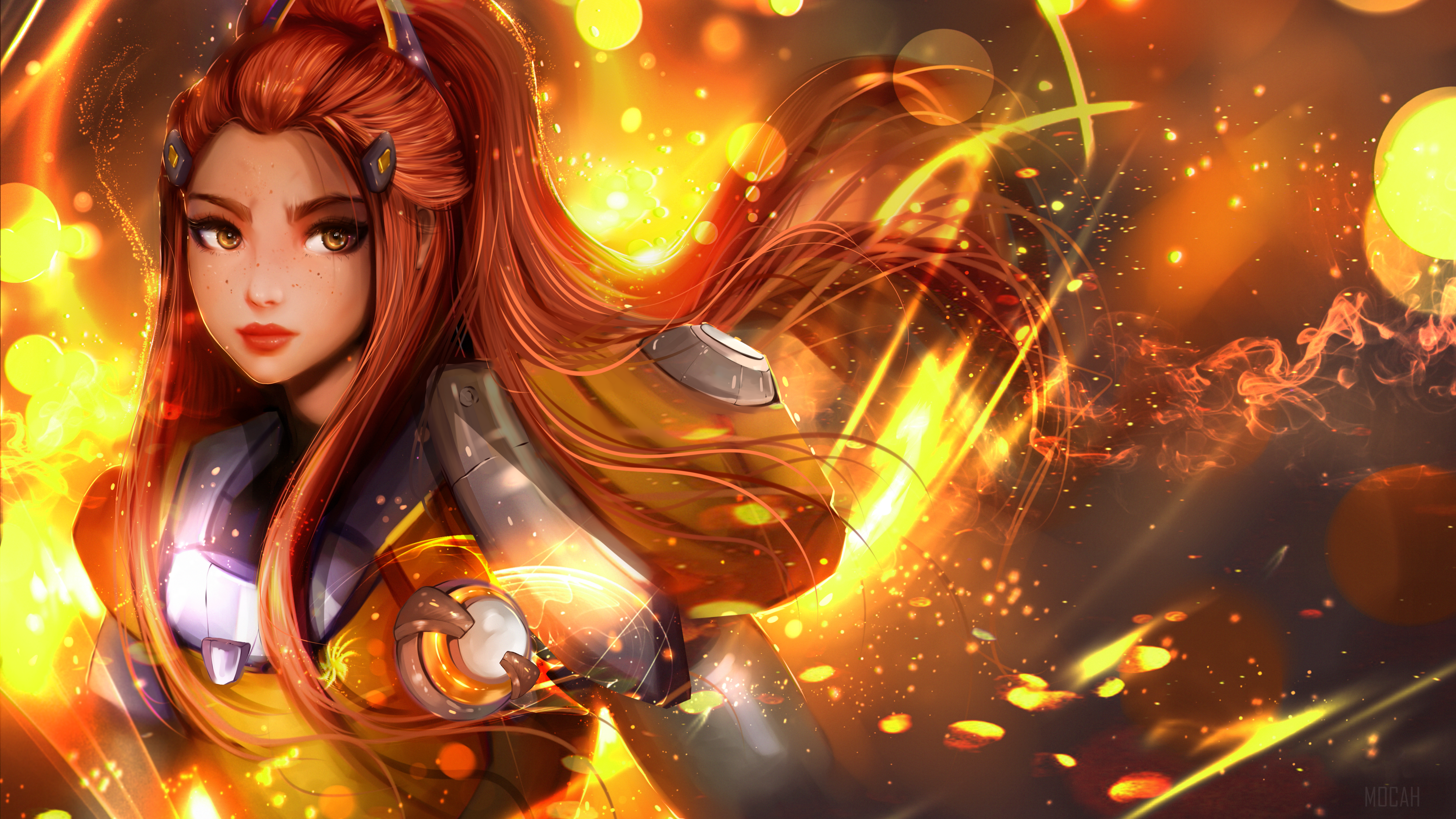 Brigitte from Overwatch 4K HD Wallpaper