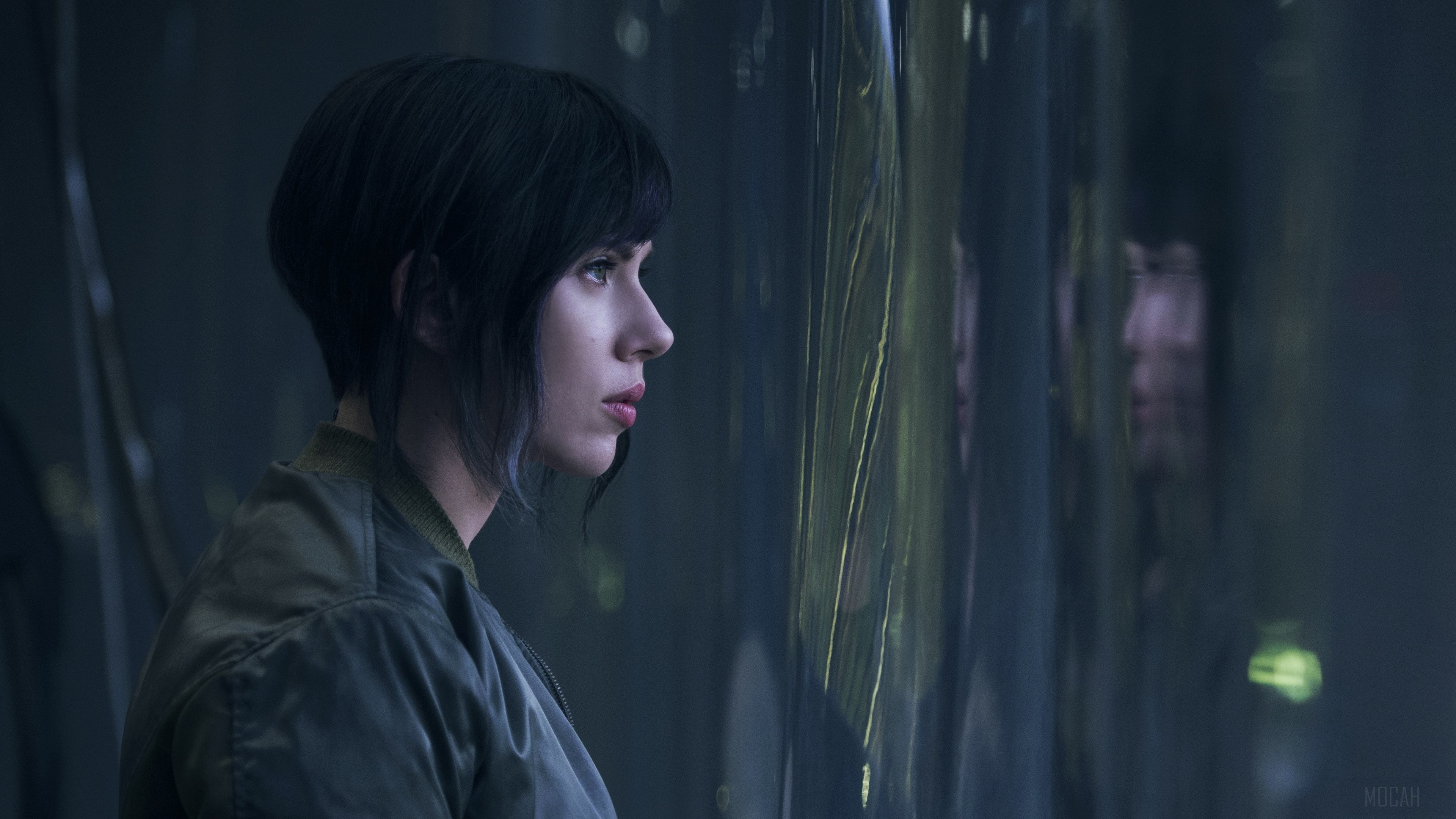 Scarlett Johansson as Major in Ghost in the Shell 4K HD Wallpaper