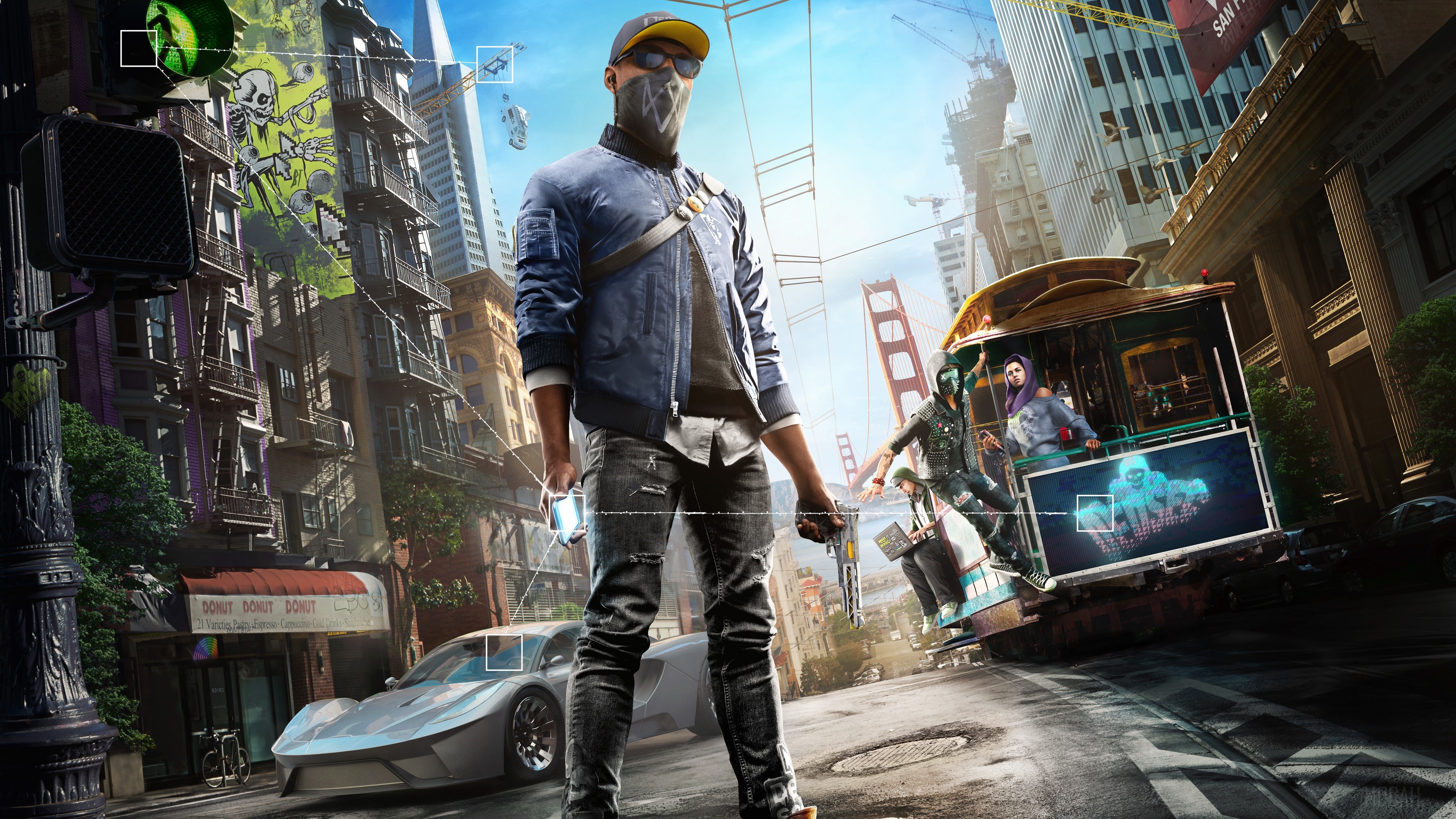 Marcus Holloway from Watch Dogs 2 in San Francisco 4K HD Wallpaper