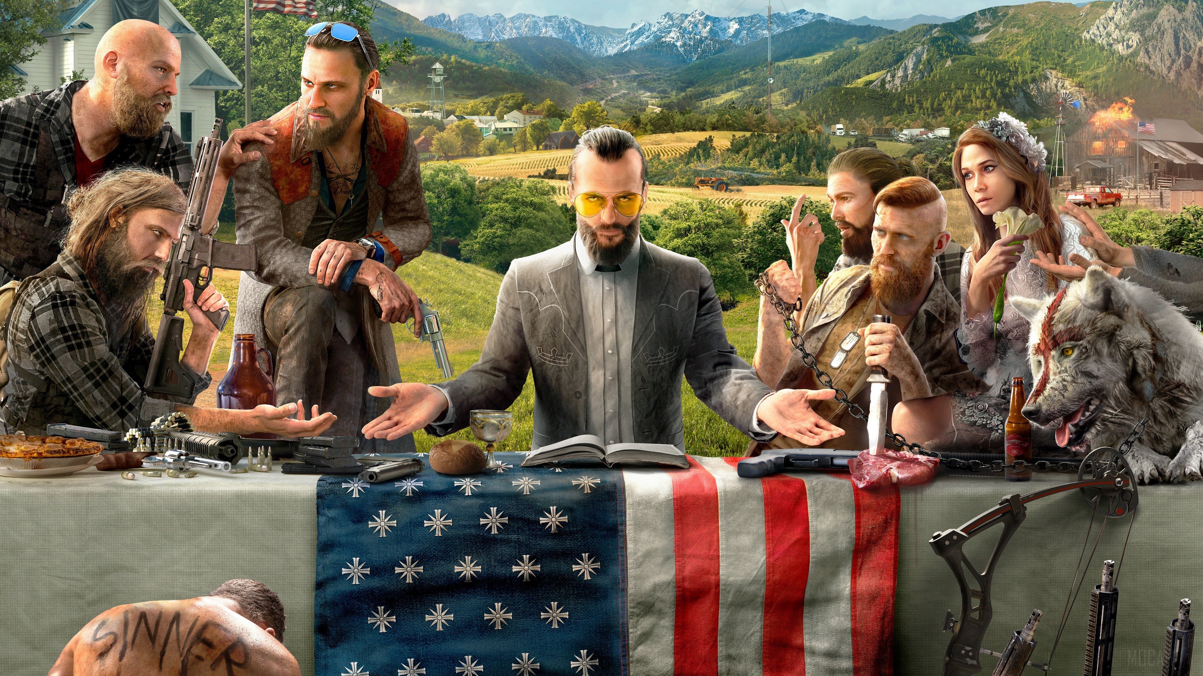 Far Cry 5 The Last Supper HD Wallpaper