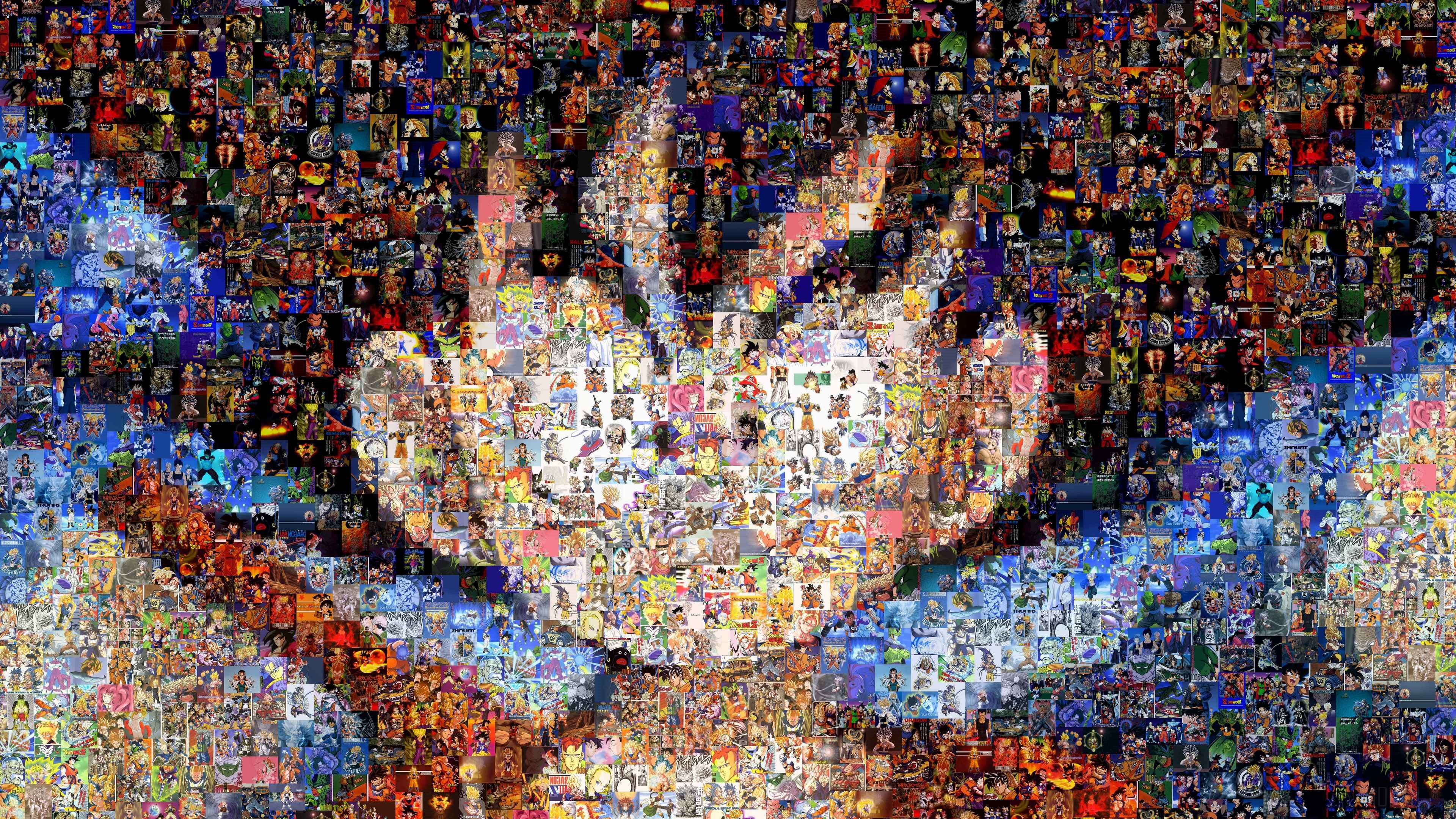Gohan from Dragon Ball Z 4K Mosaic HD Wallpaper