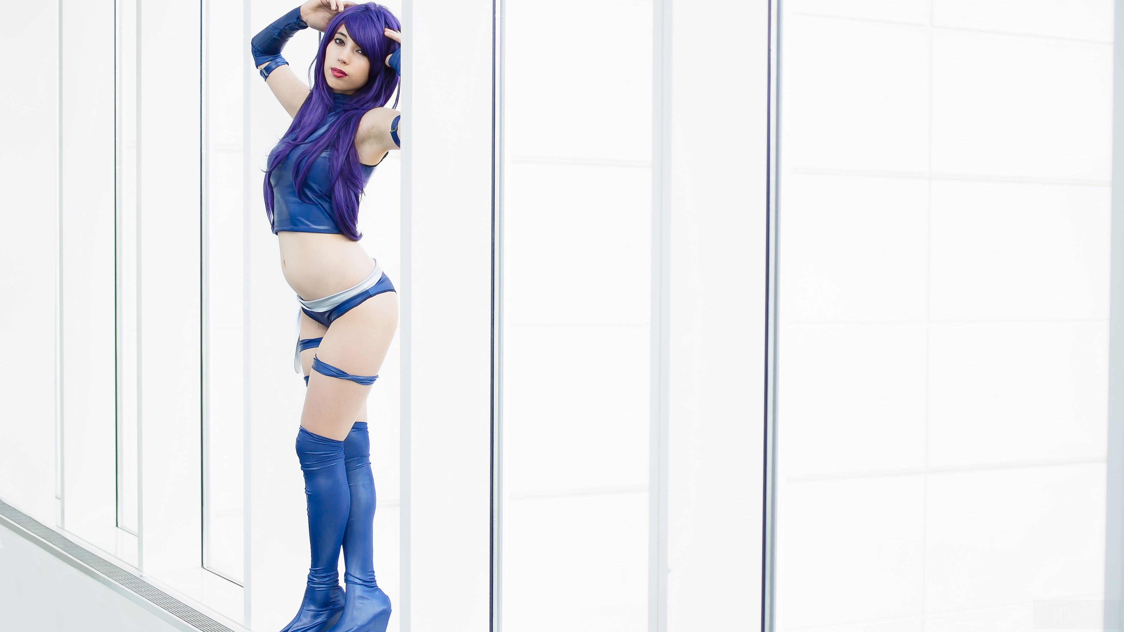 Psylocke from X-Men Cosplay HD Wallpaper
