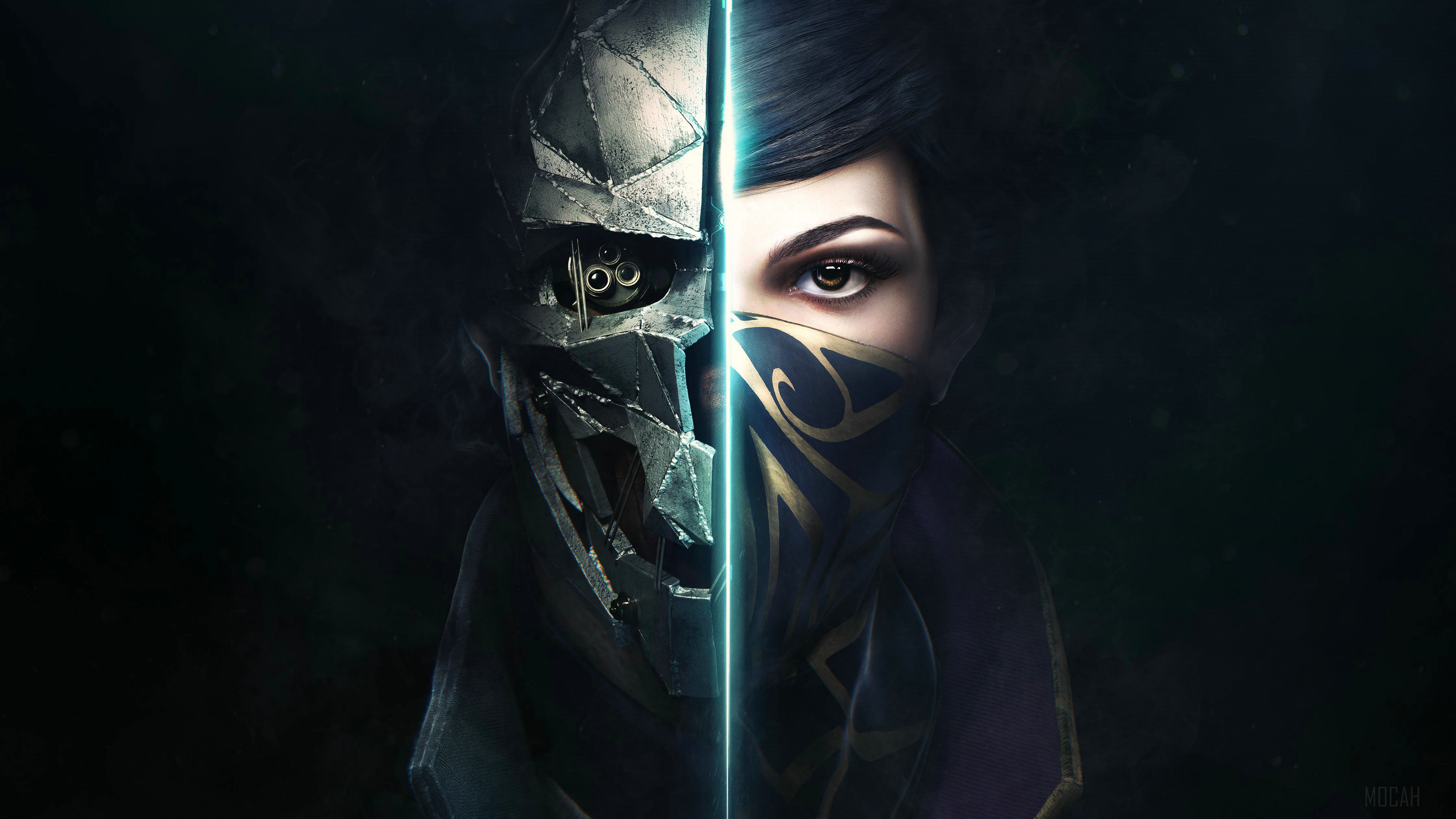 Corvo Attano and Emily Kaldwin from Dishonored 4K HD Wallpaper