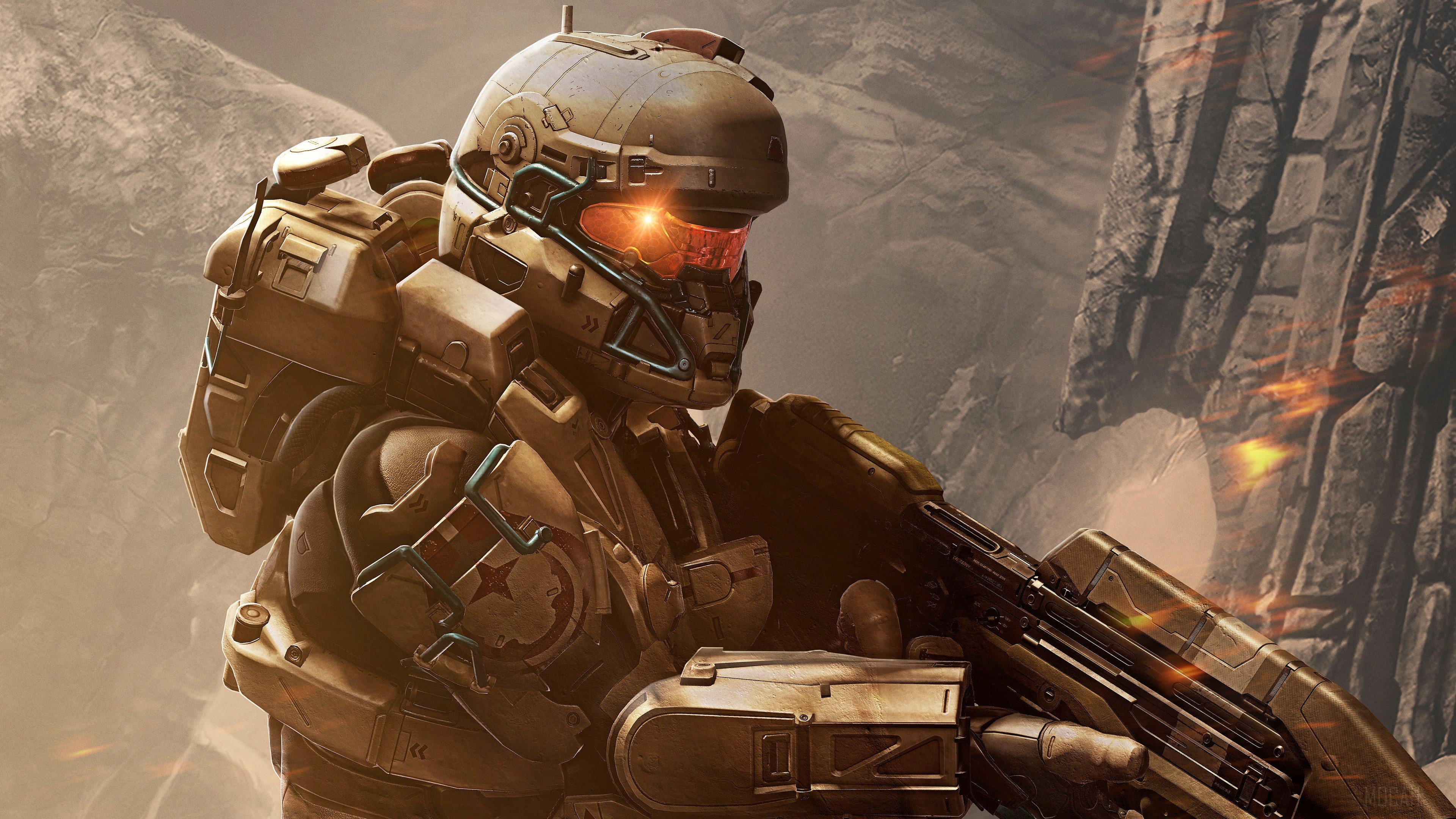 Spartan soldier from Halo 5: Guardians 4K HD Wallpaper