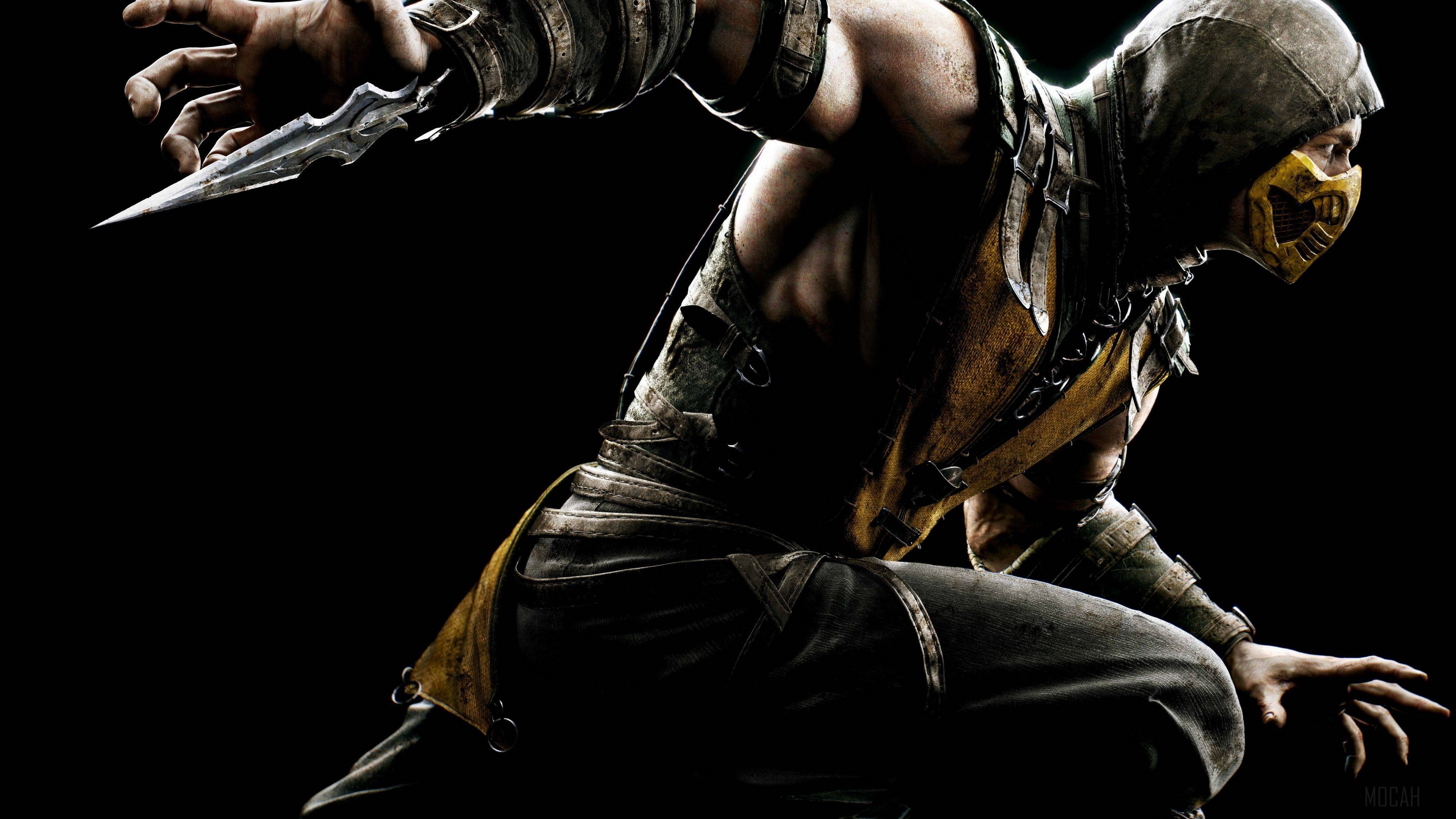 Scorpion from Mortal Kombat 4K HD Wallpaper