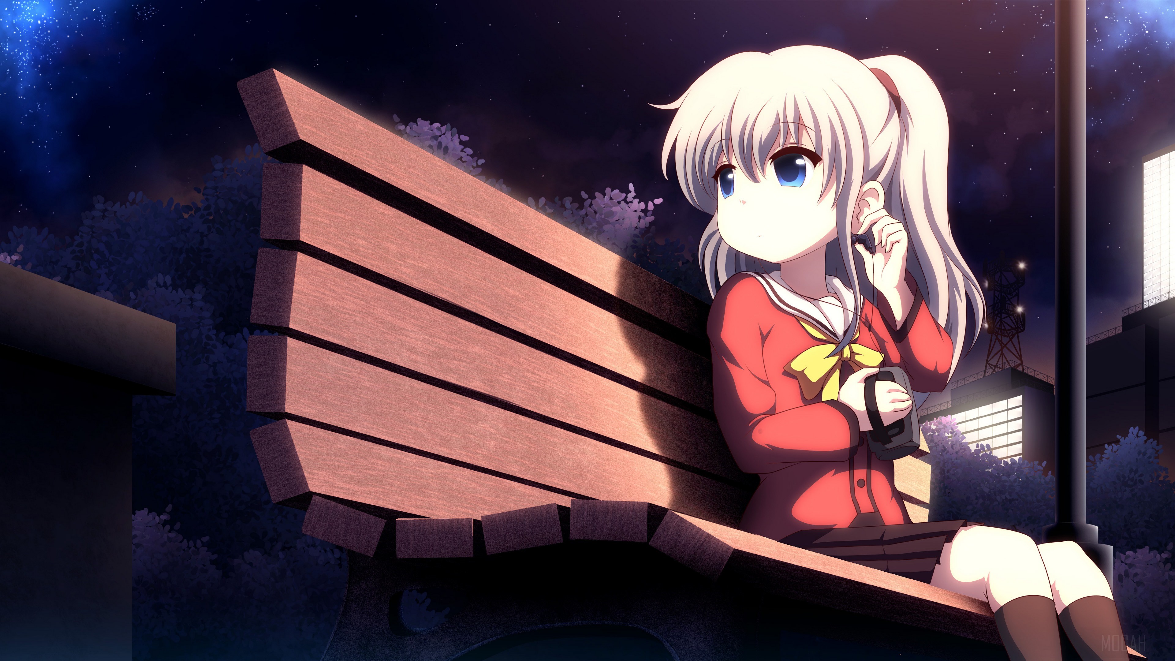 Nao Tomori from Charlotte 4K HD Wallpaper