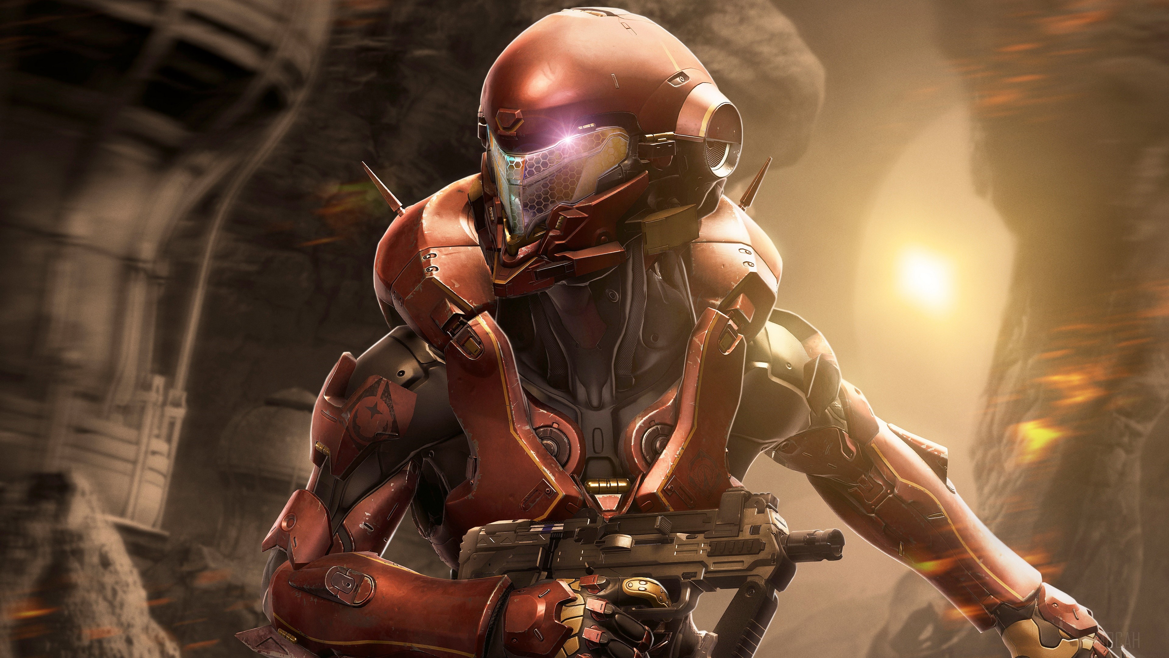 Spartan Soldier from Halo 5: Guardians 4K HD Wallpaper