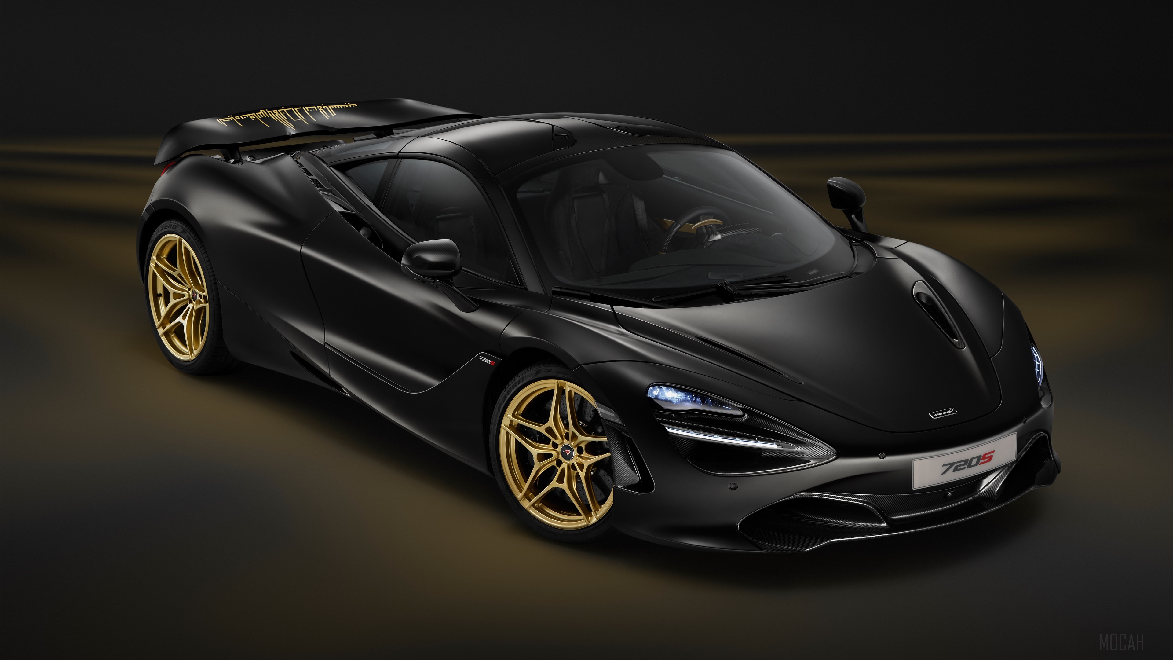 Black McLaren 720S Sport Car 4K HD Wallpaper