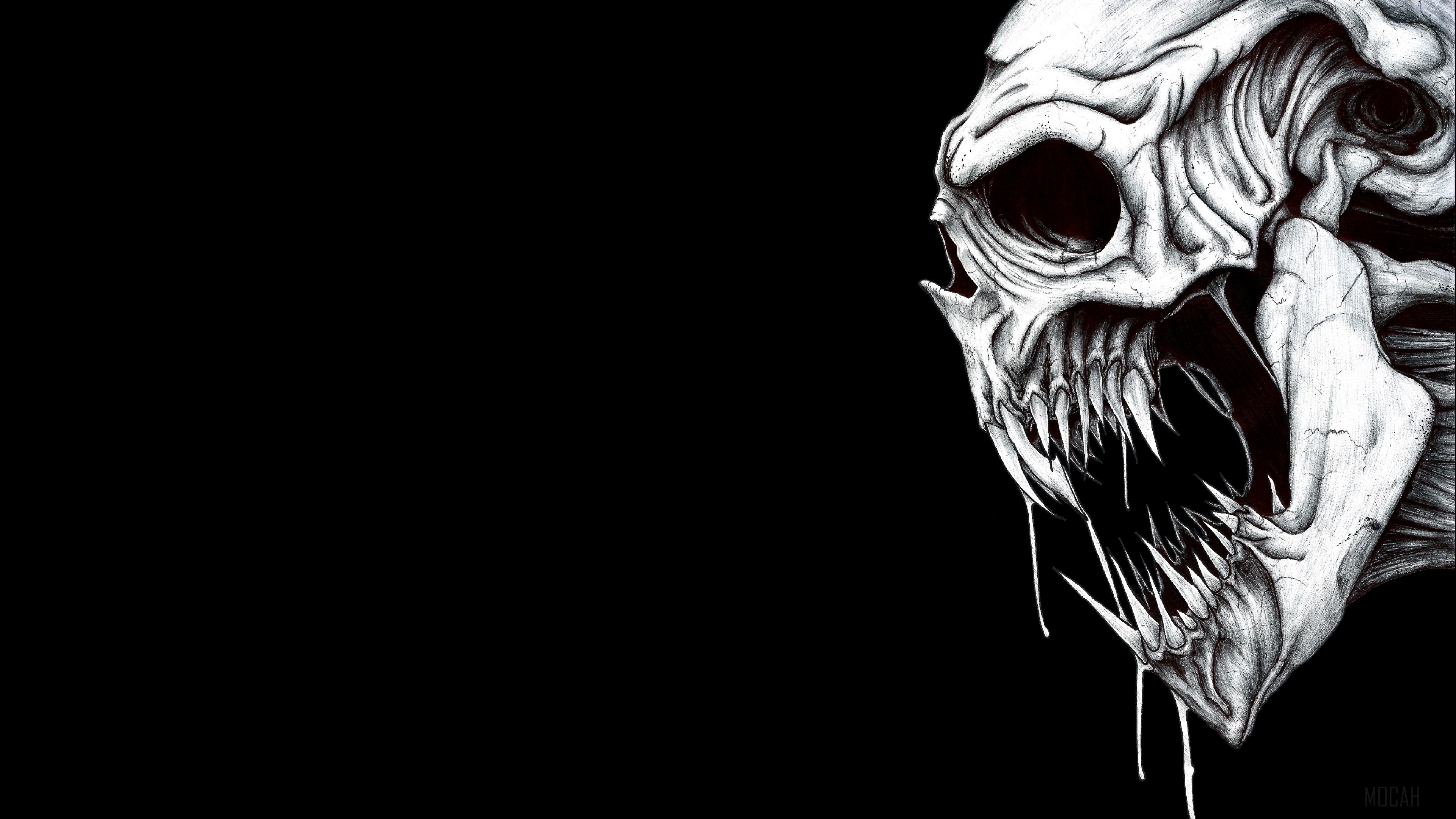 Scary Skull Monster 4K HD Wallpaper