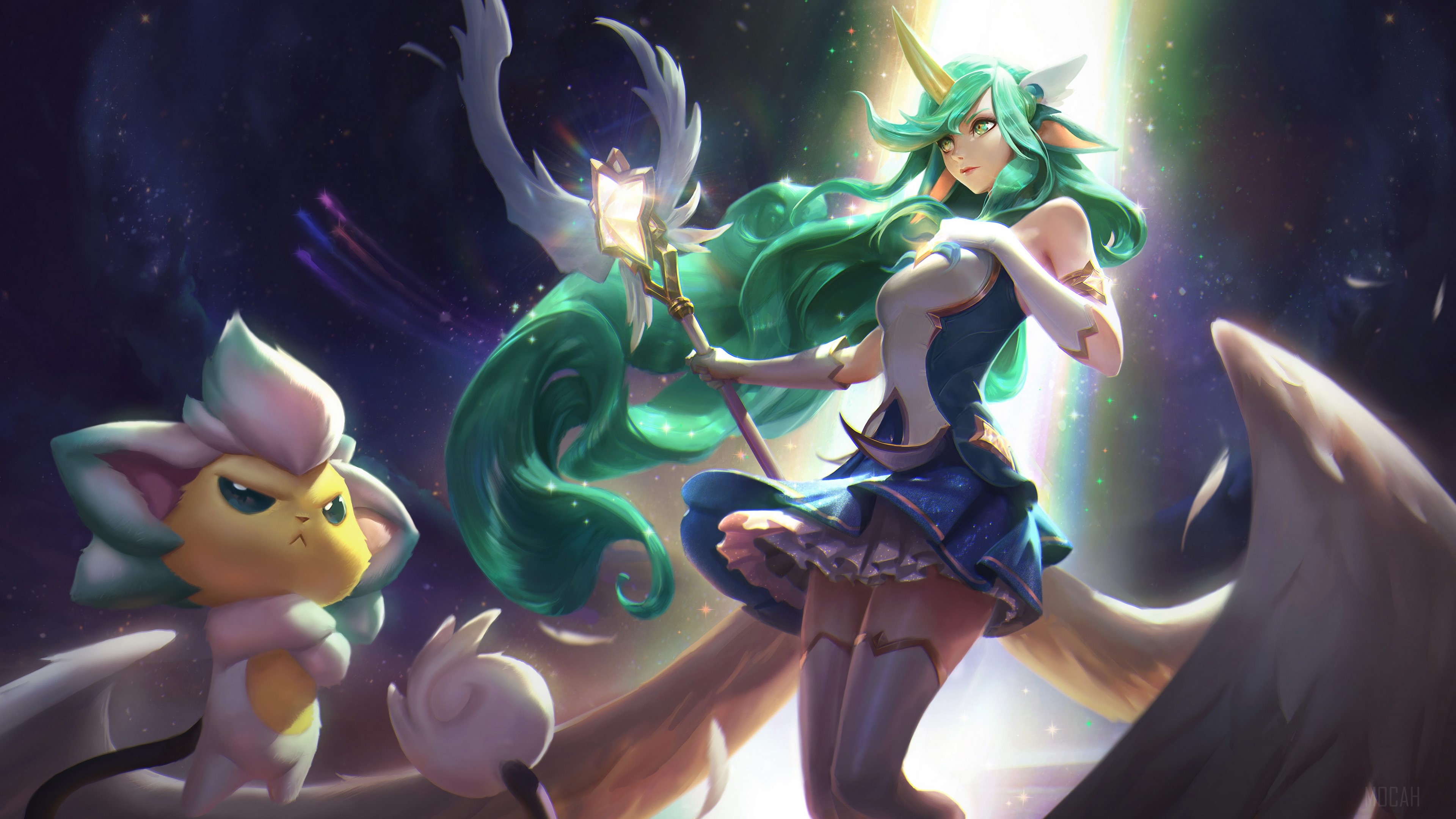 Soraka from League of Legends Star Guardians 4K HD Wallpaper