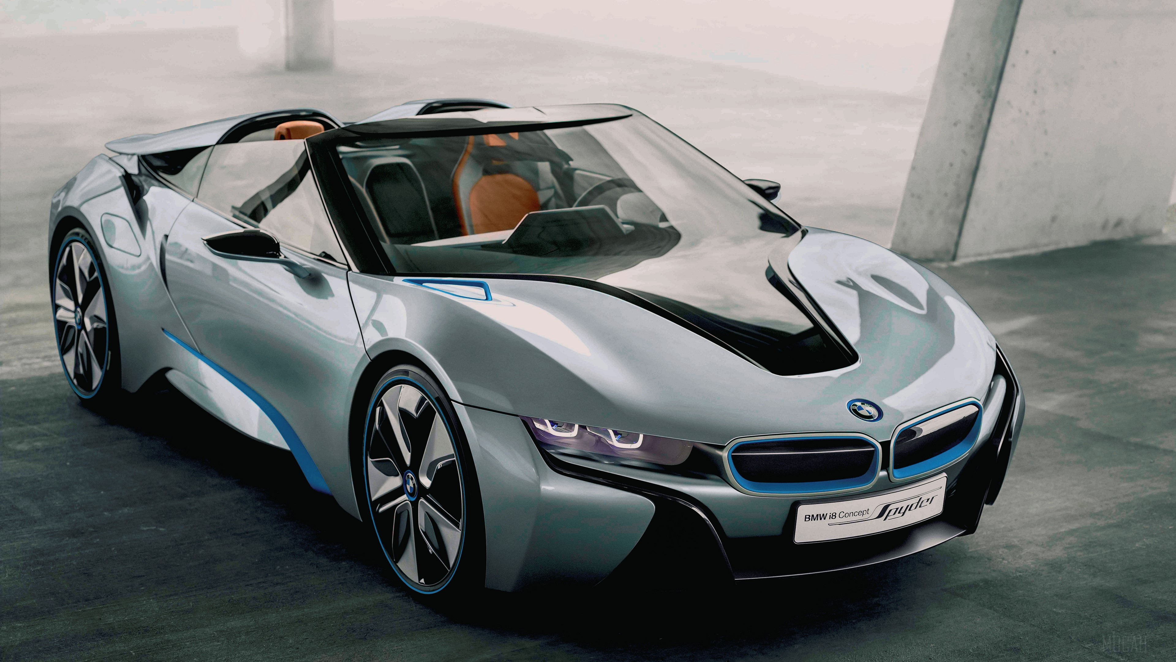 BMW i8 Concept Spyder Convertible Car 4K HD Wallpaper