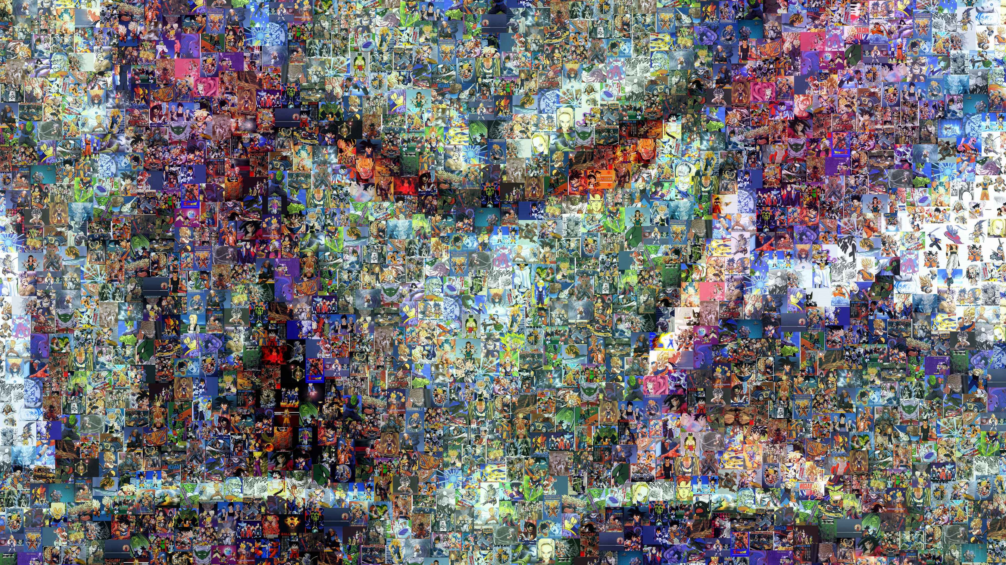 Dragon Ball Z Mosaic 4K HD Wallpaper