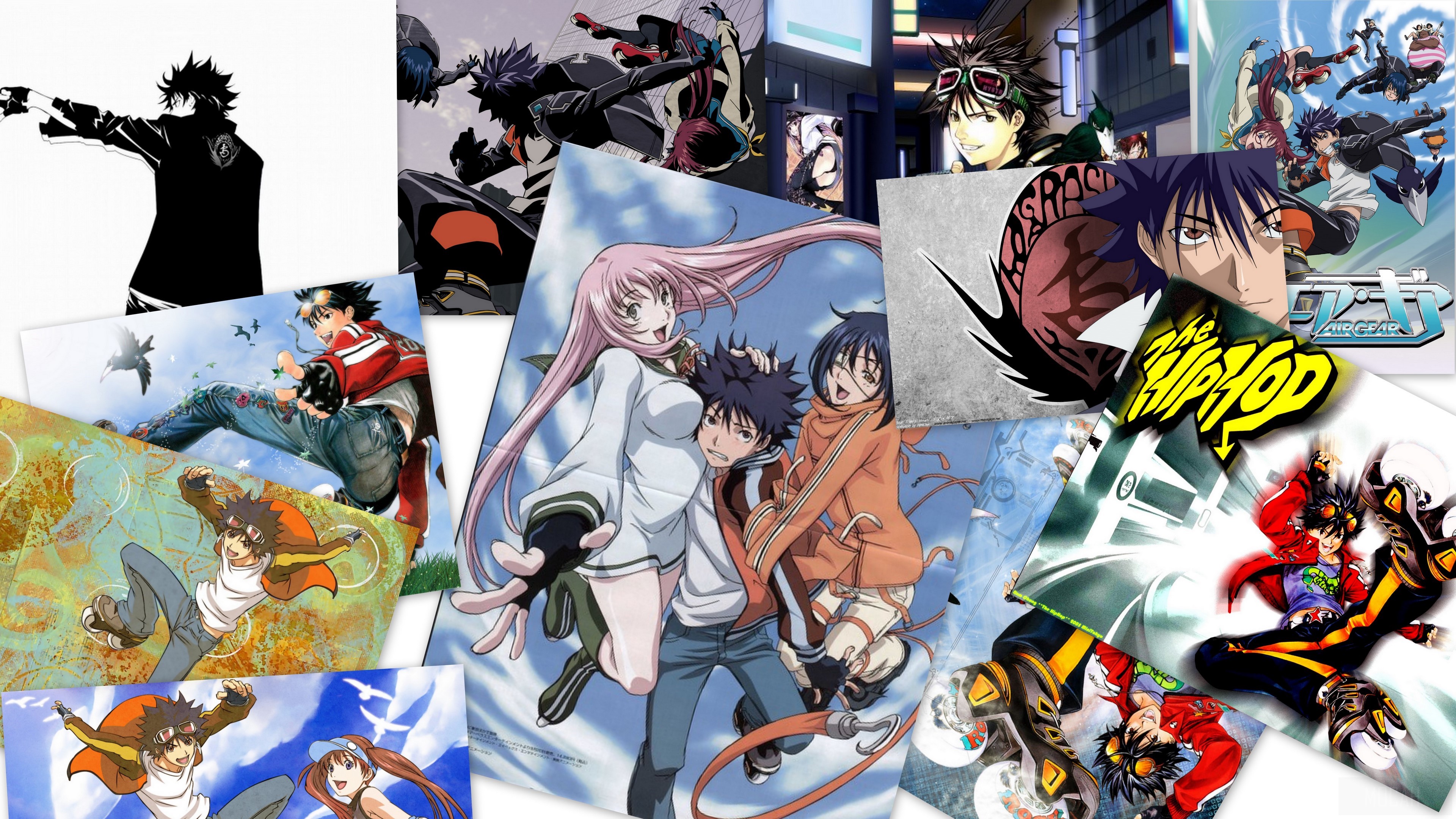 Anime characters collage HD Wallpaper