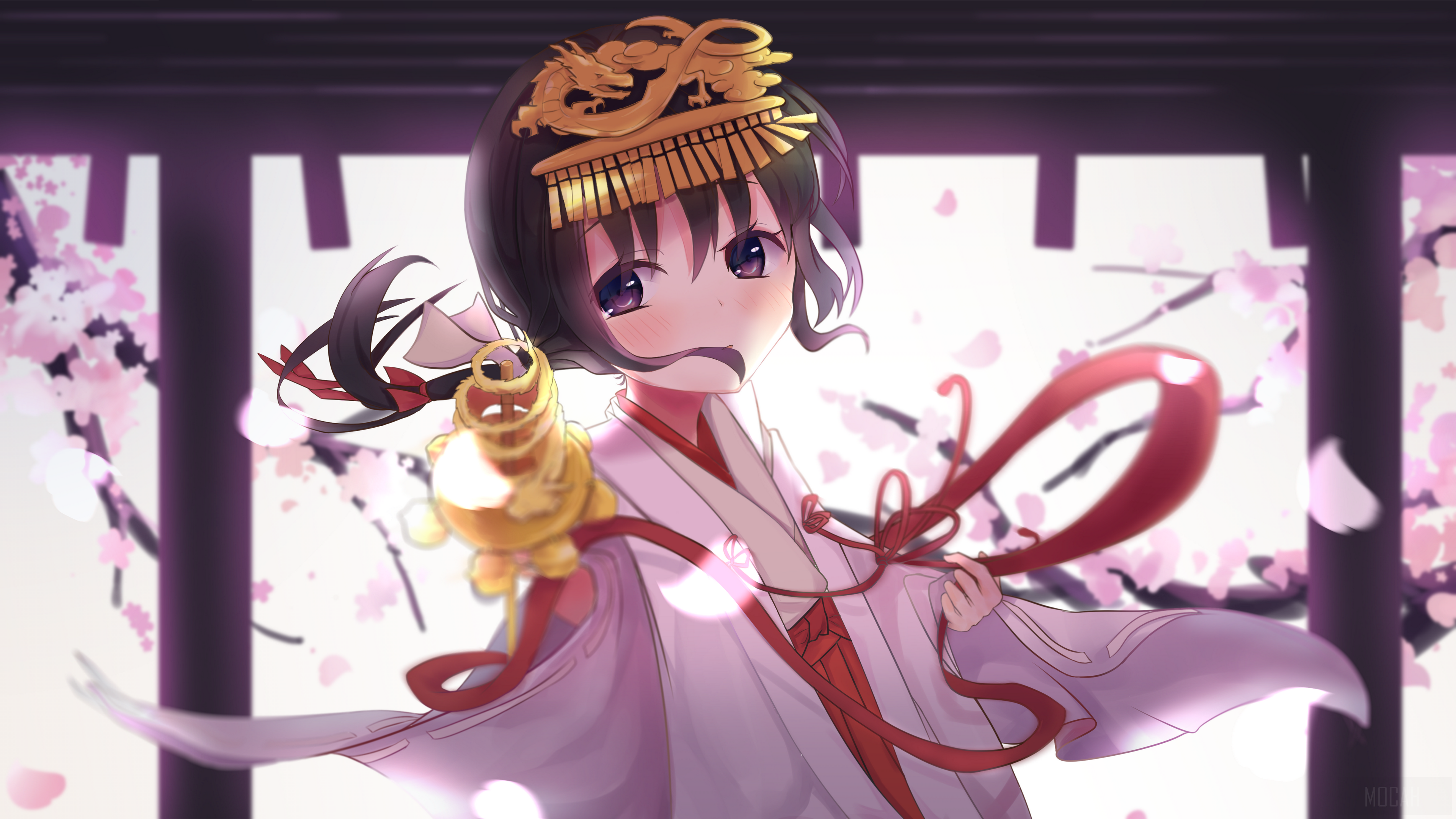 Mitsuha Miyamizu from Kimi No Na Wa. 4K HD Wallpaper