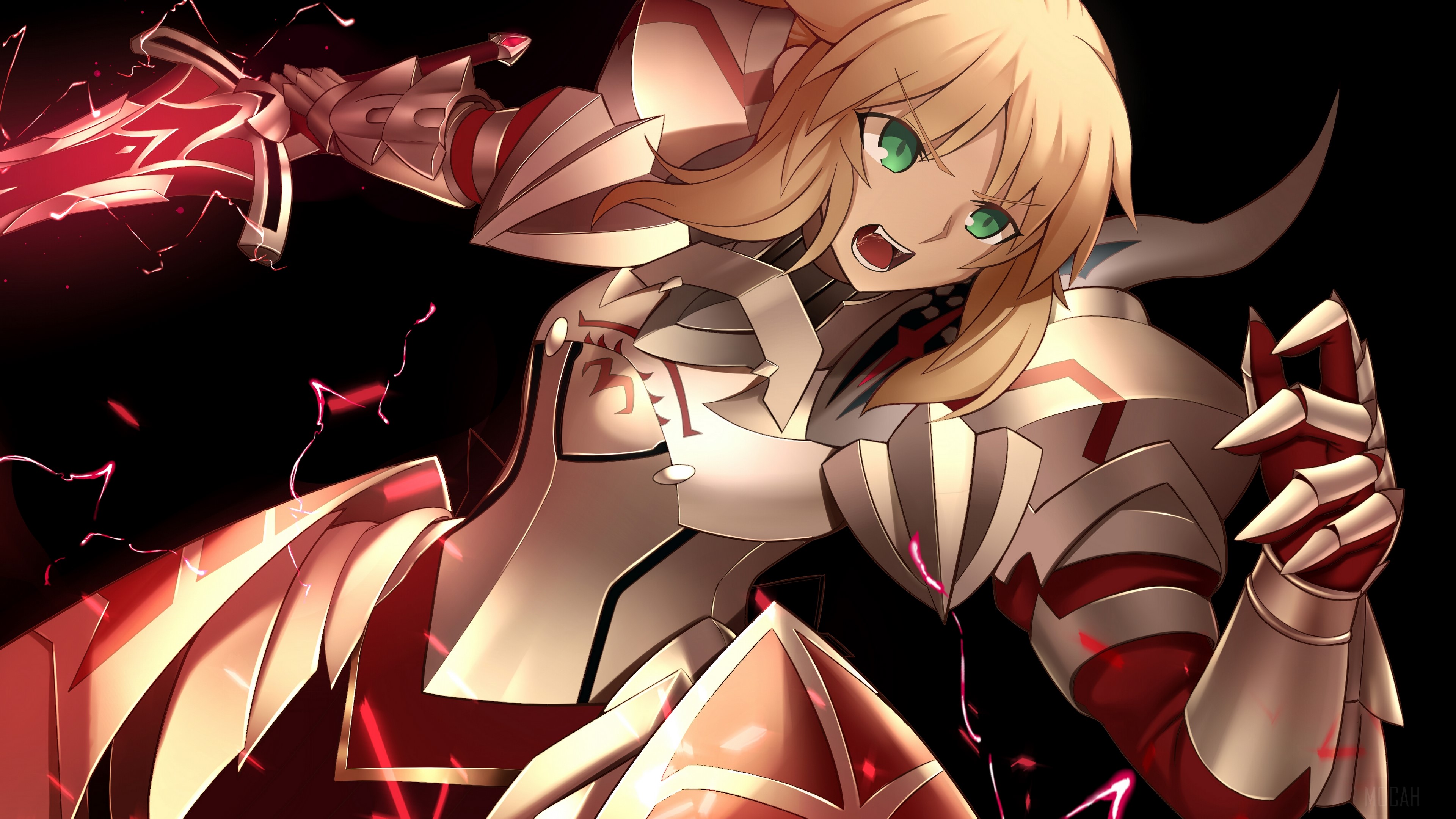 Mordred Saber of Red 4K HD Wallpaper