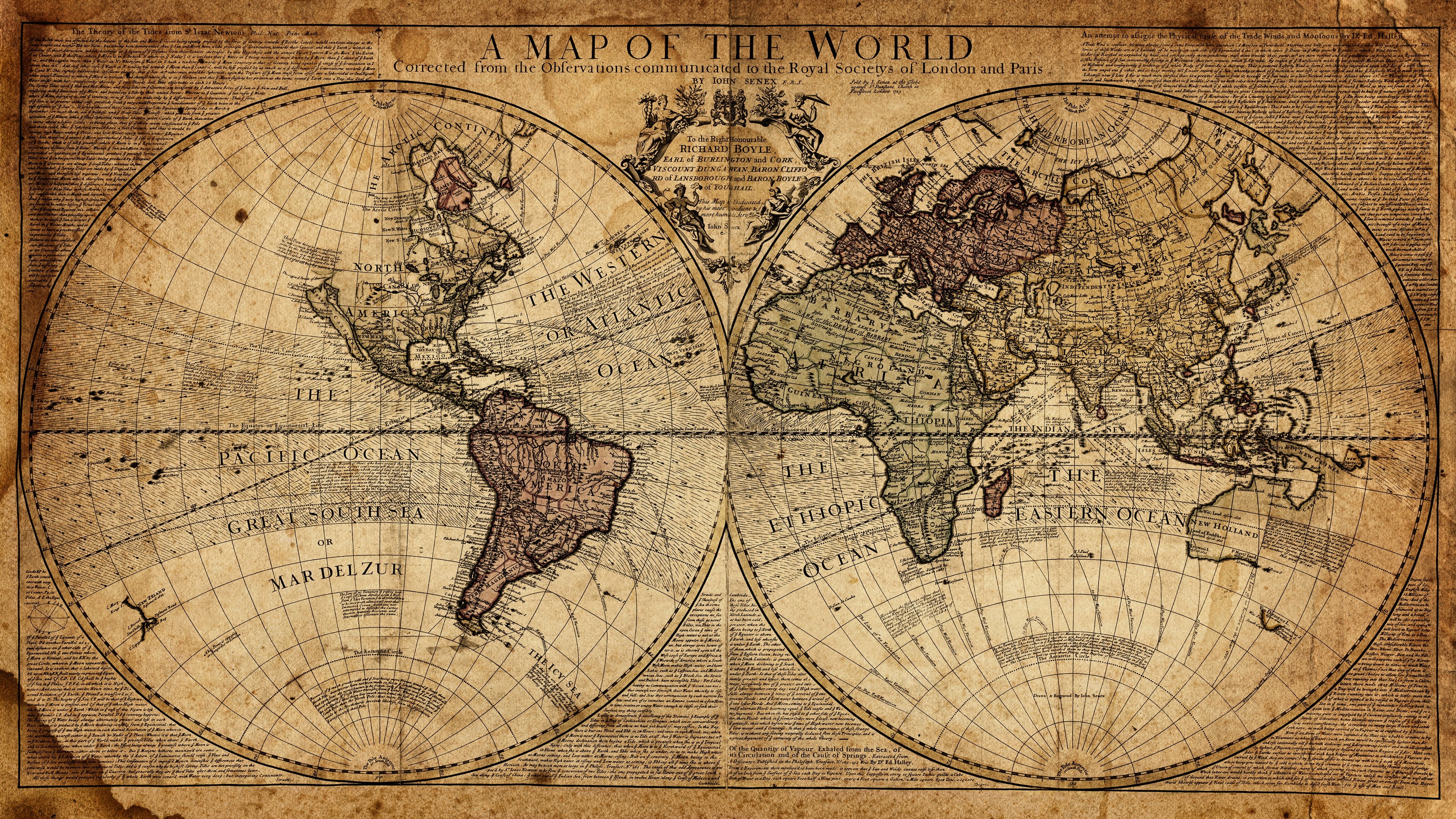 A Map of the World HD Wallpaper