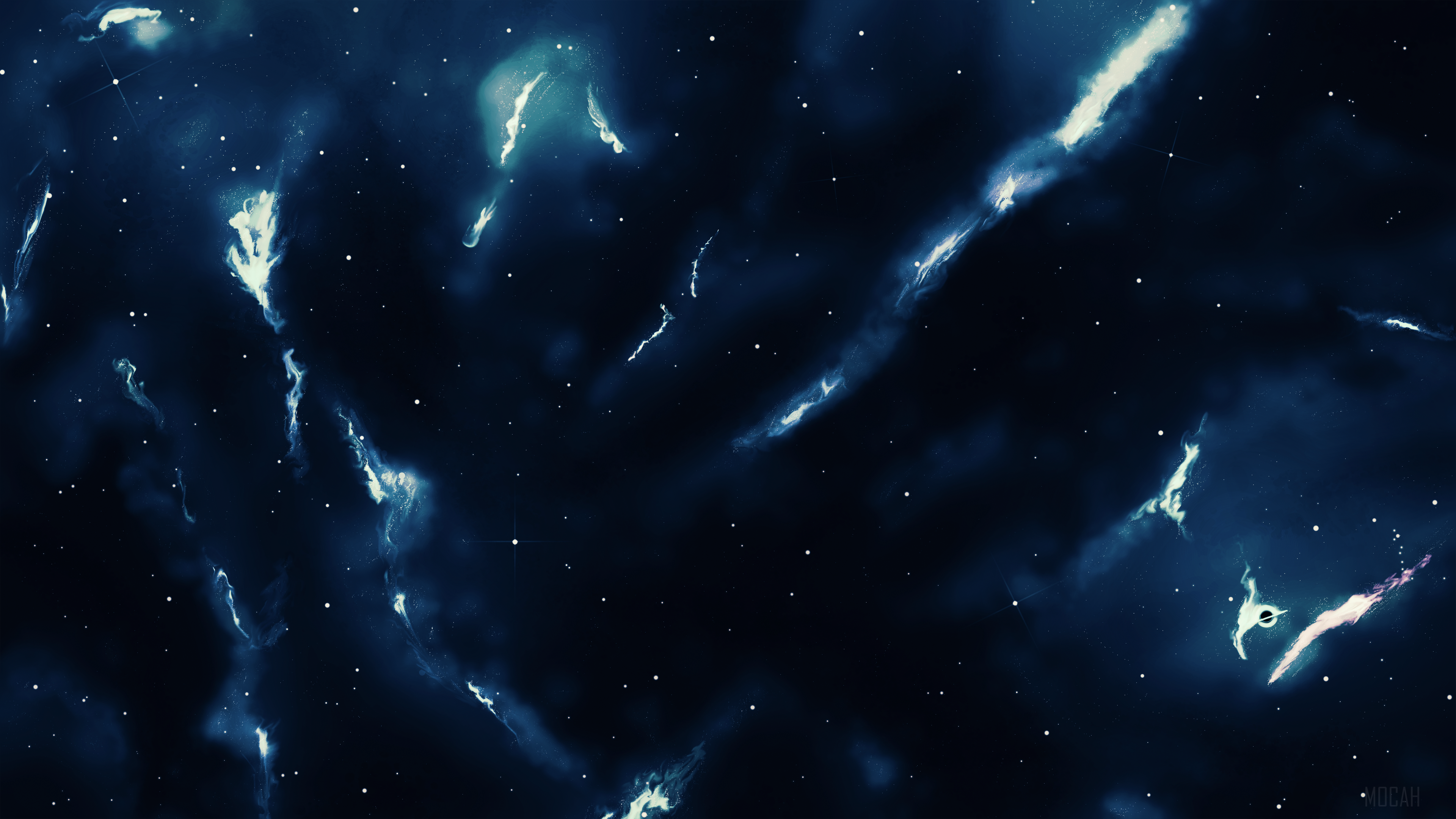 Nebula and Stars 4K HD Wallpaper