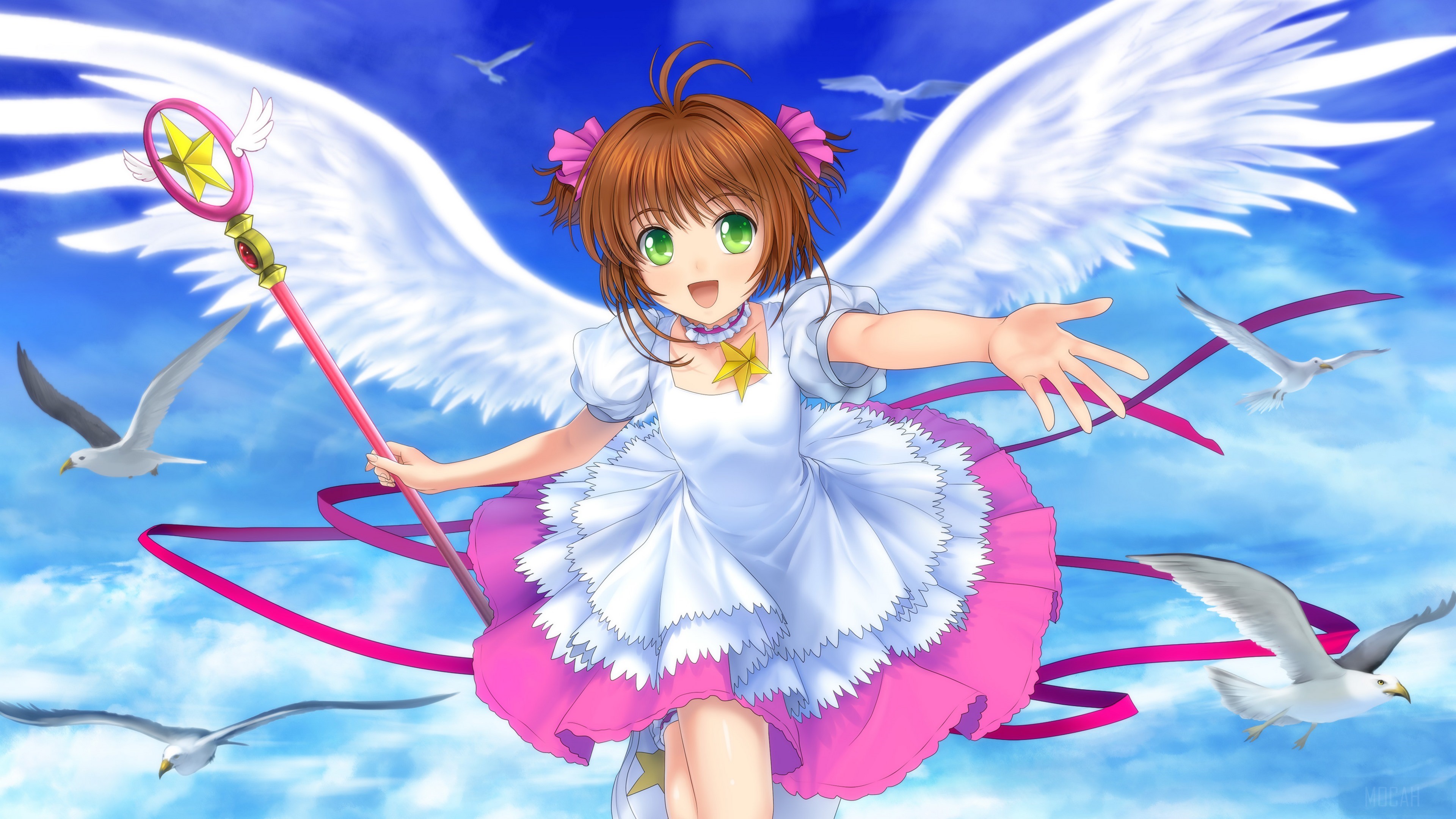 Sakura Kinomoto from Cardcaptor Sakura 4K HD Wallpaper