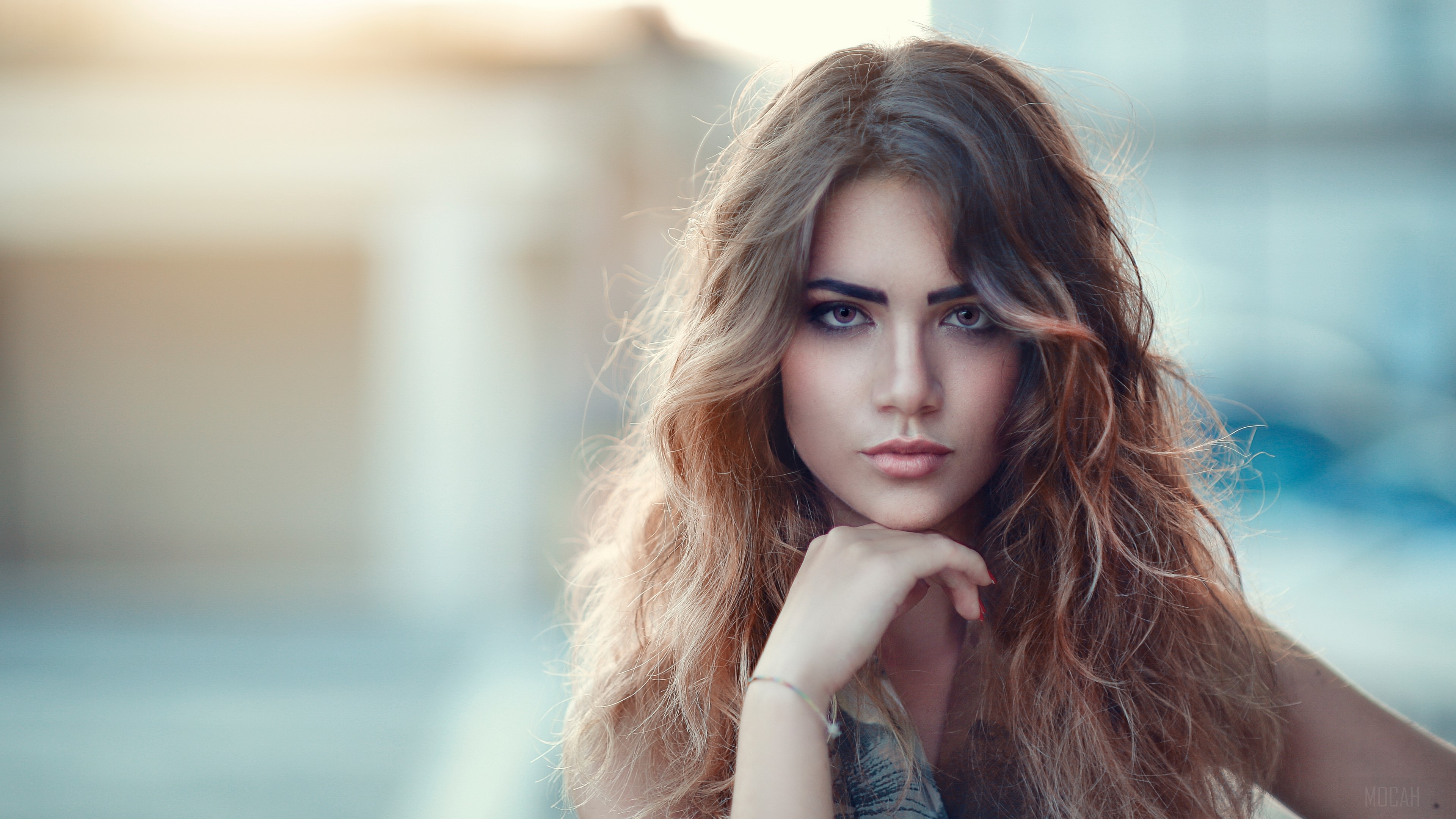 Brunette Woman 4K HD Wallpaper