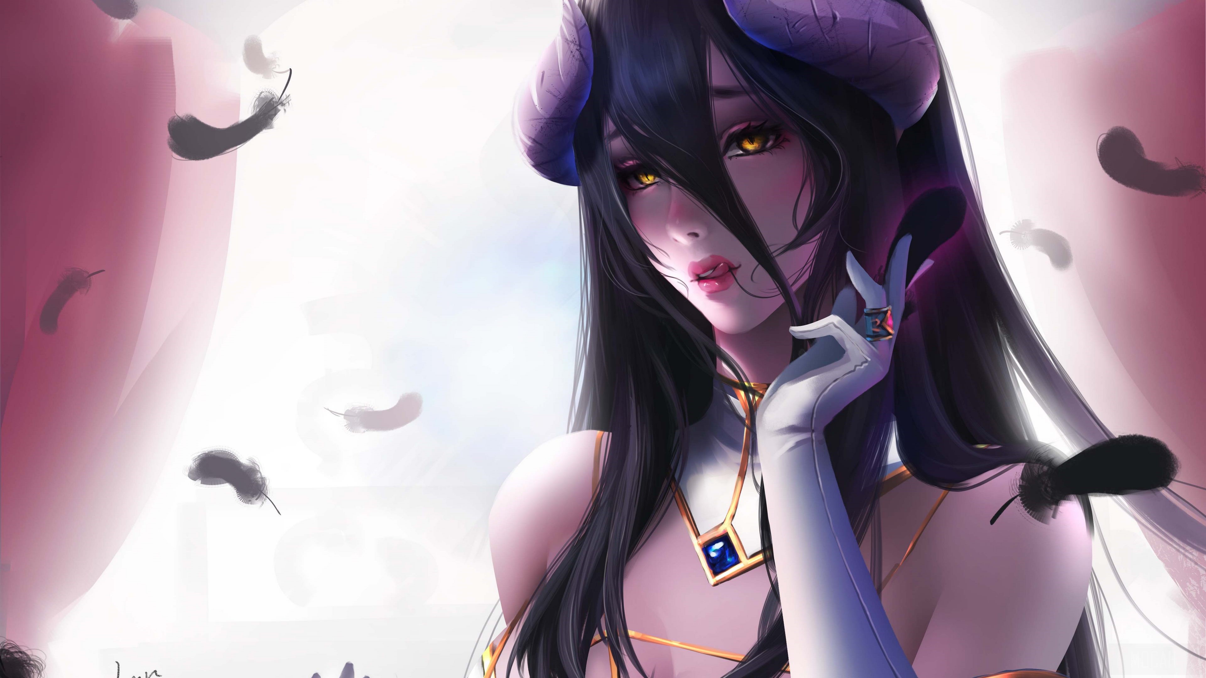 Albedo from Overlord 4K HD Wallpaper