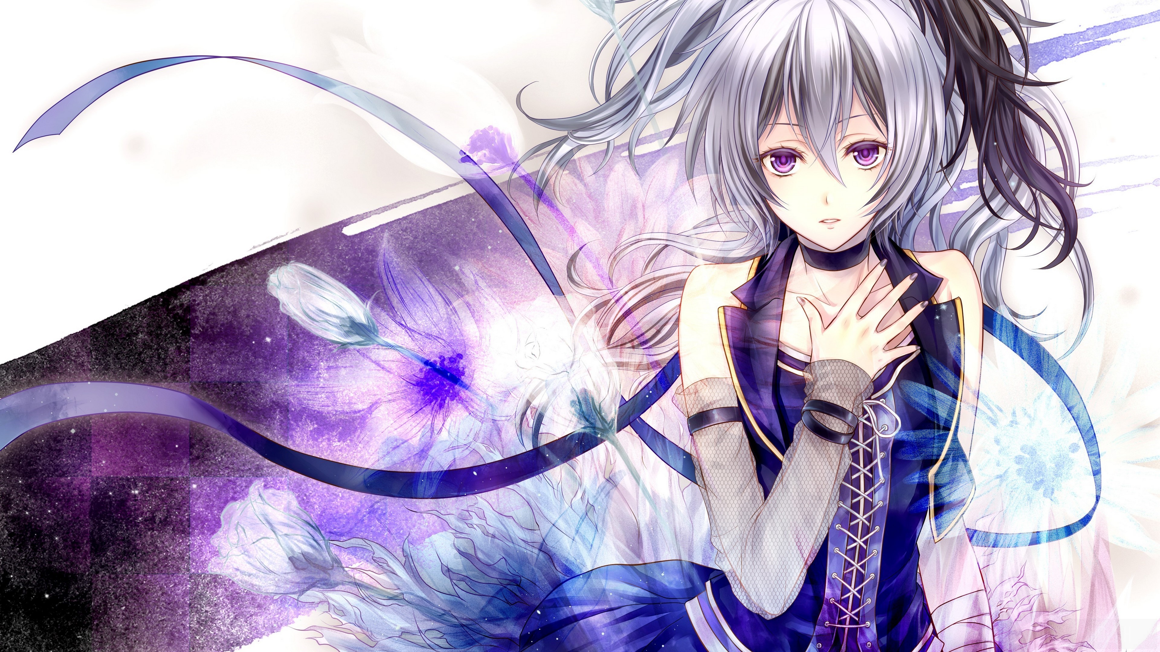 V Flower Vocaloid 4K HD Wallpaper