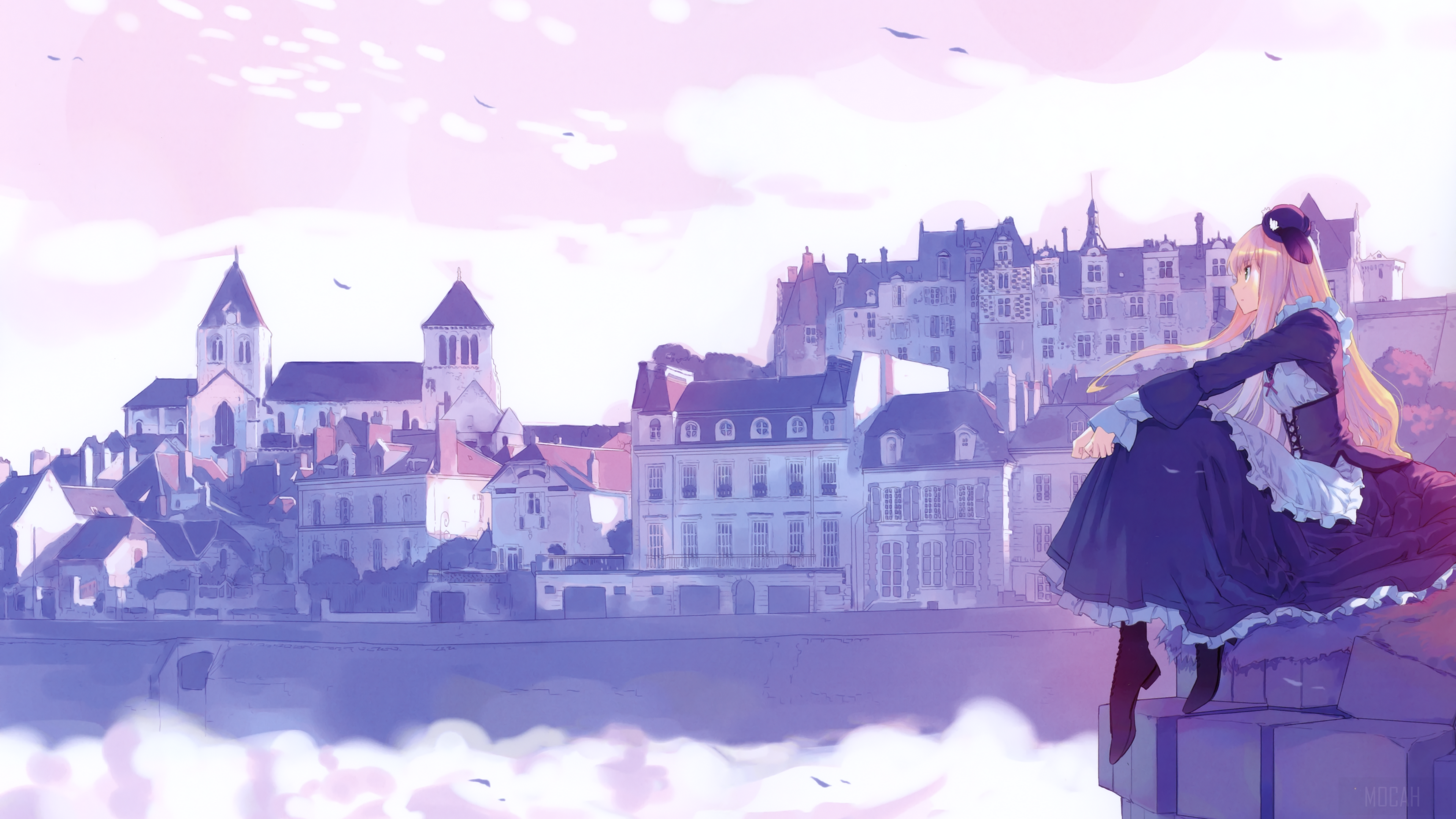 Alice in a European Town 4K HD Wallpaper