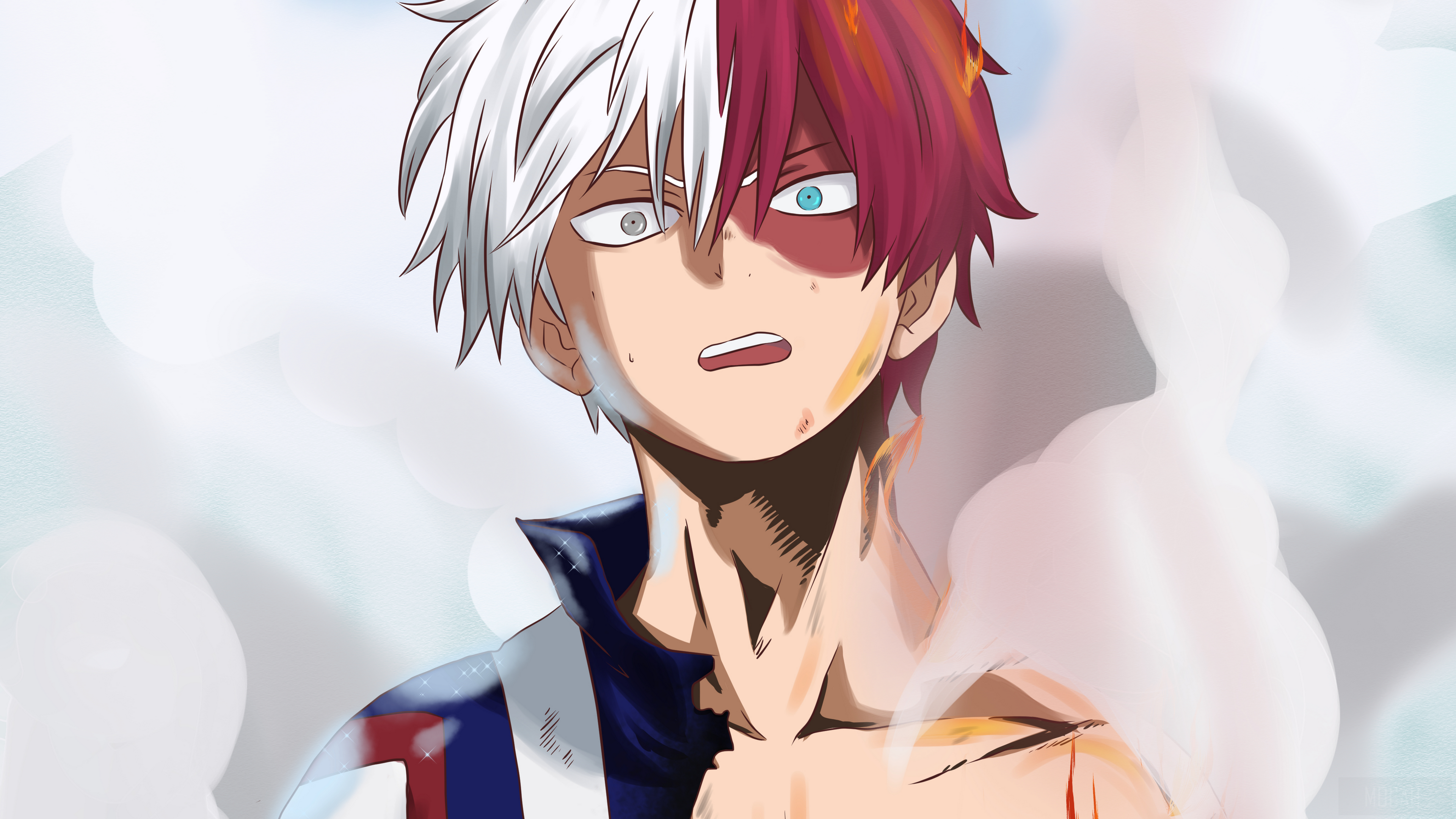 Shouto Todoroki from My Hero Academia 4K HD Wallpaper
