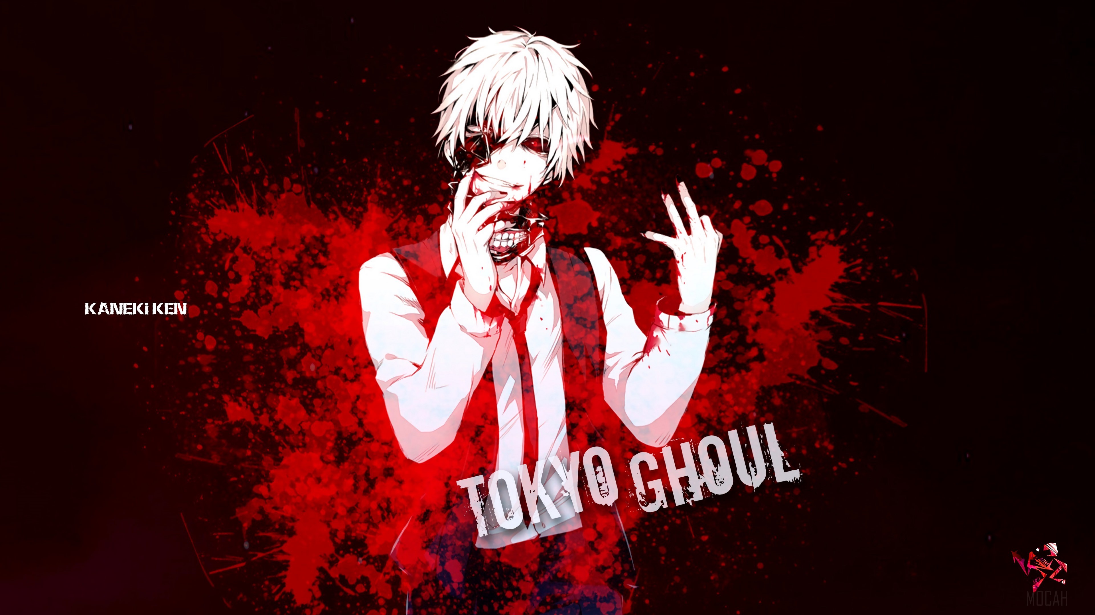 Ken Kaneki from Tokyo Ghoul 4K HD Wallpaper