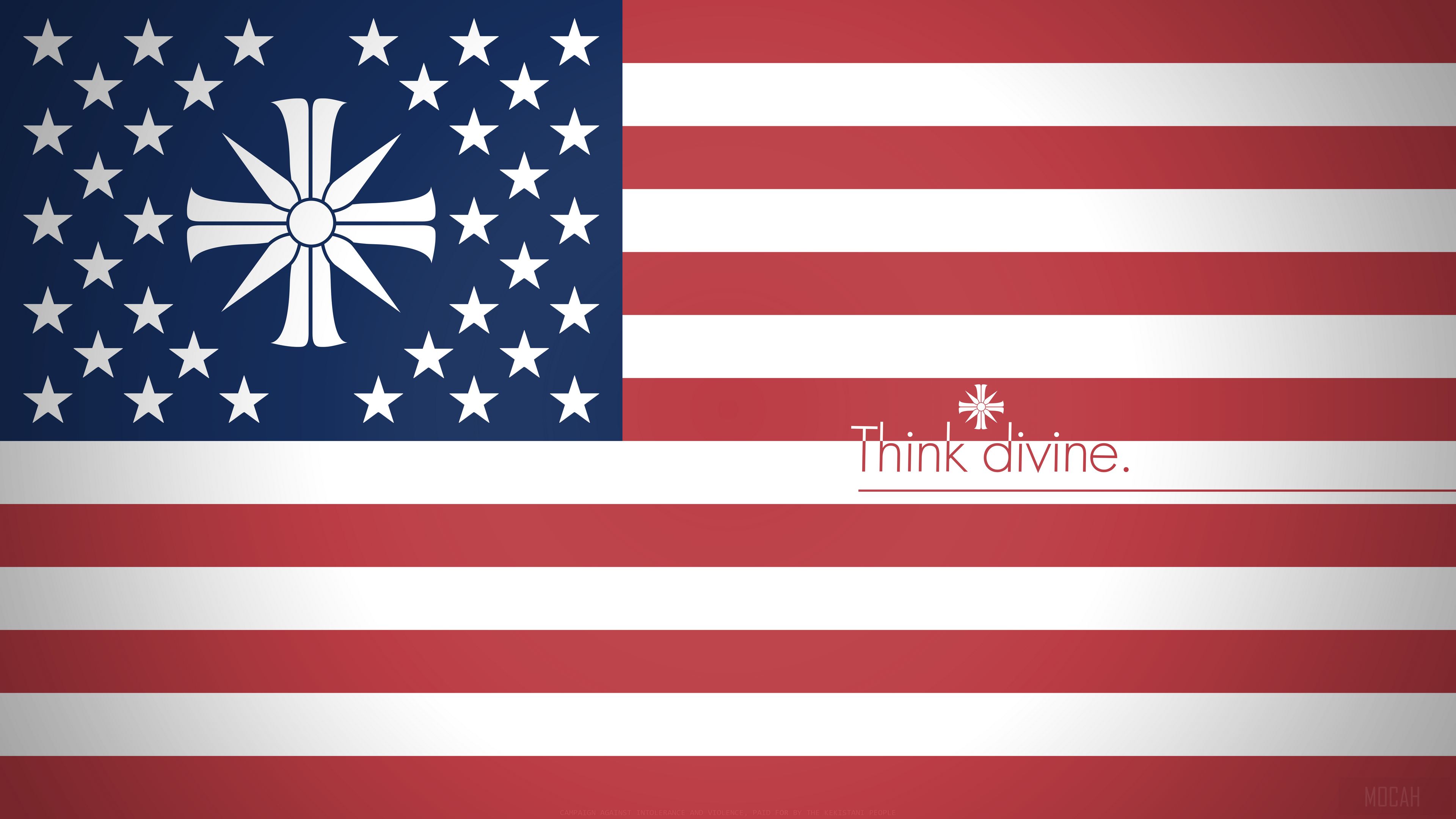 Far Cry 5 American Flag with Cult Symbol HD Wallpaper