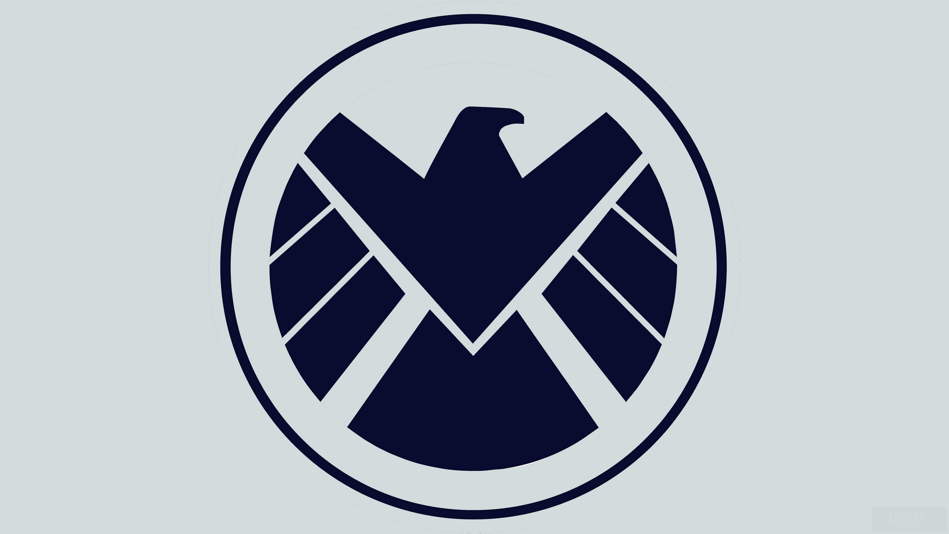S.H.I.E.L.D. logo from Marvel Comics 4K HD Wallpaper