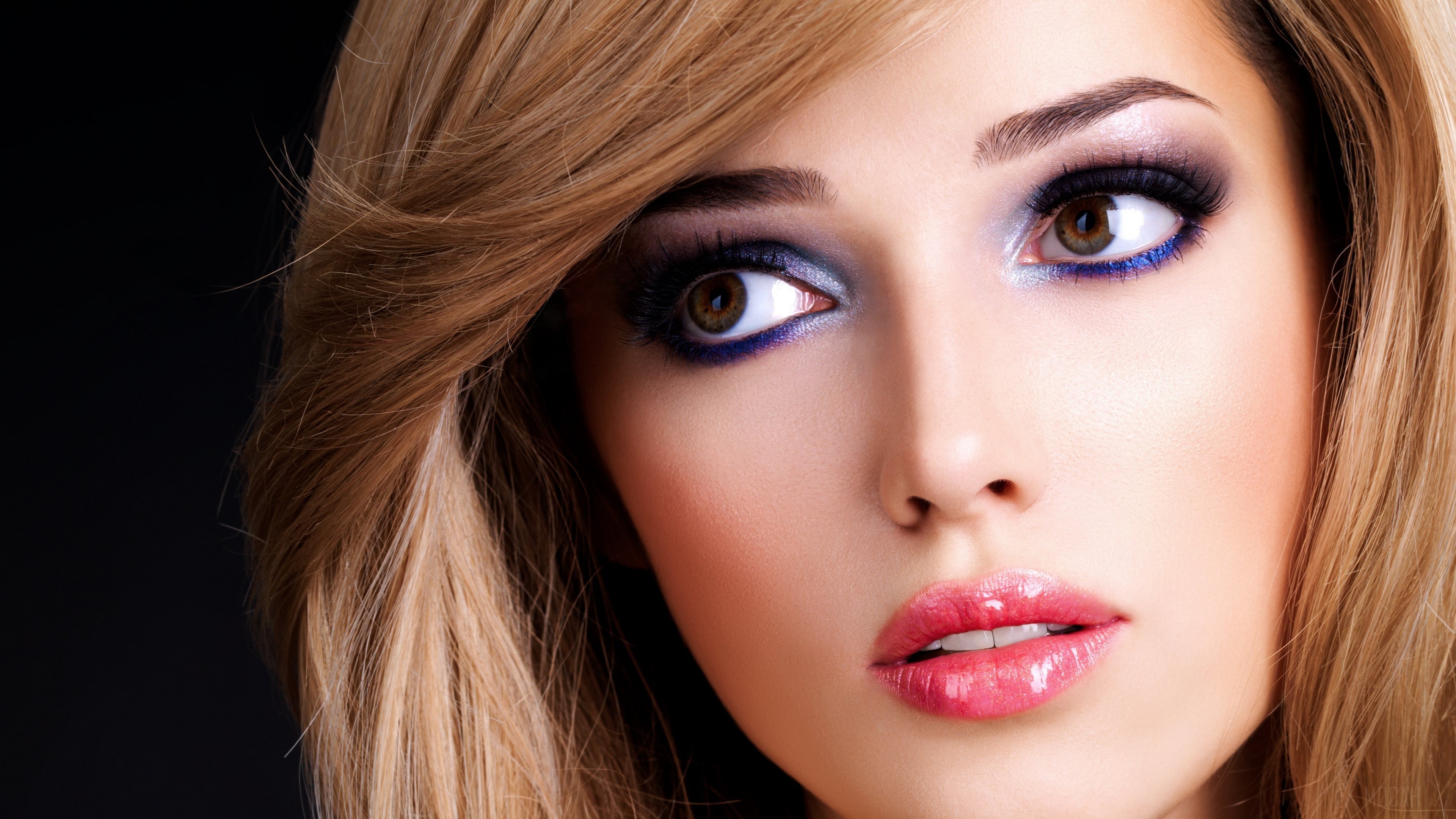 Close-up Portrait of Woman with Makeup 4K HD Wallpaper