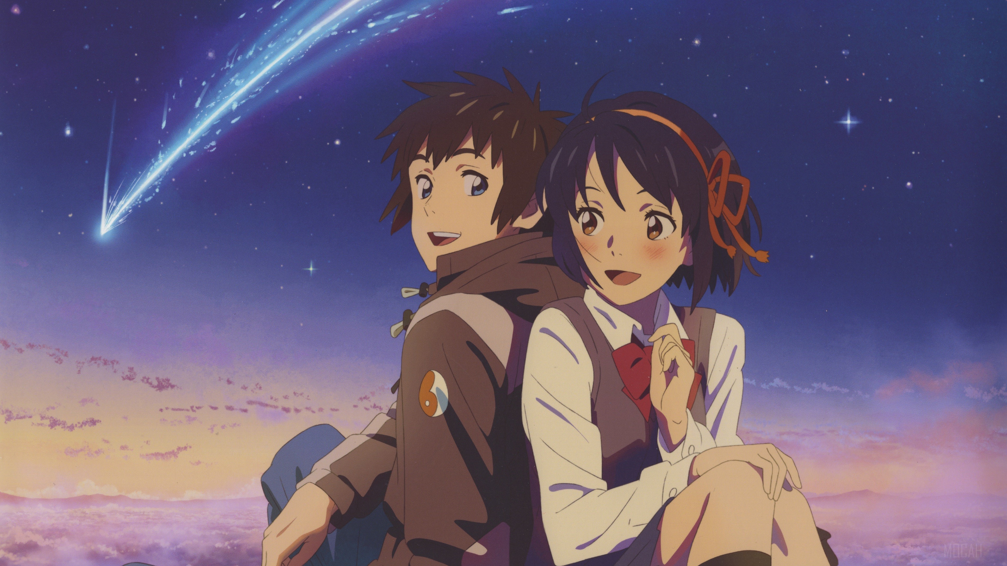Mitsuha Miyamizu and Taki Tachibana from Your Name 4K HD Wallpaper