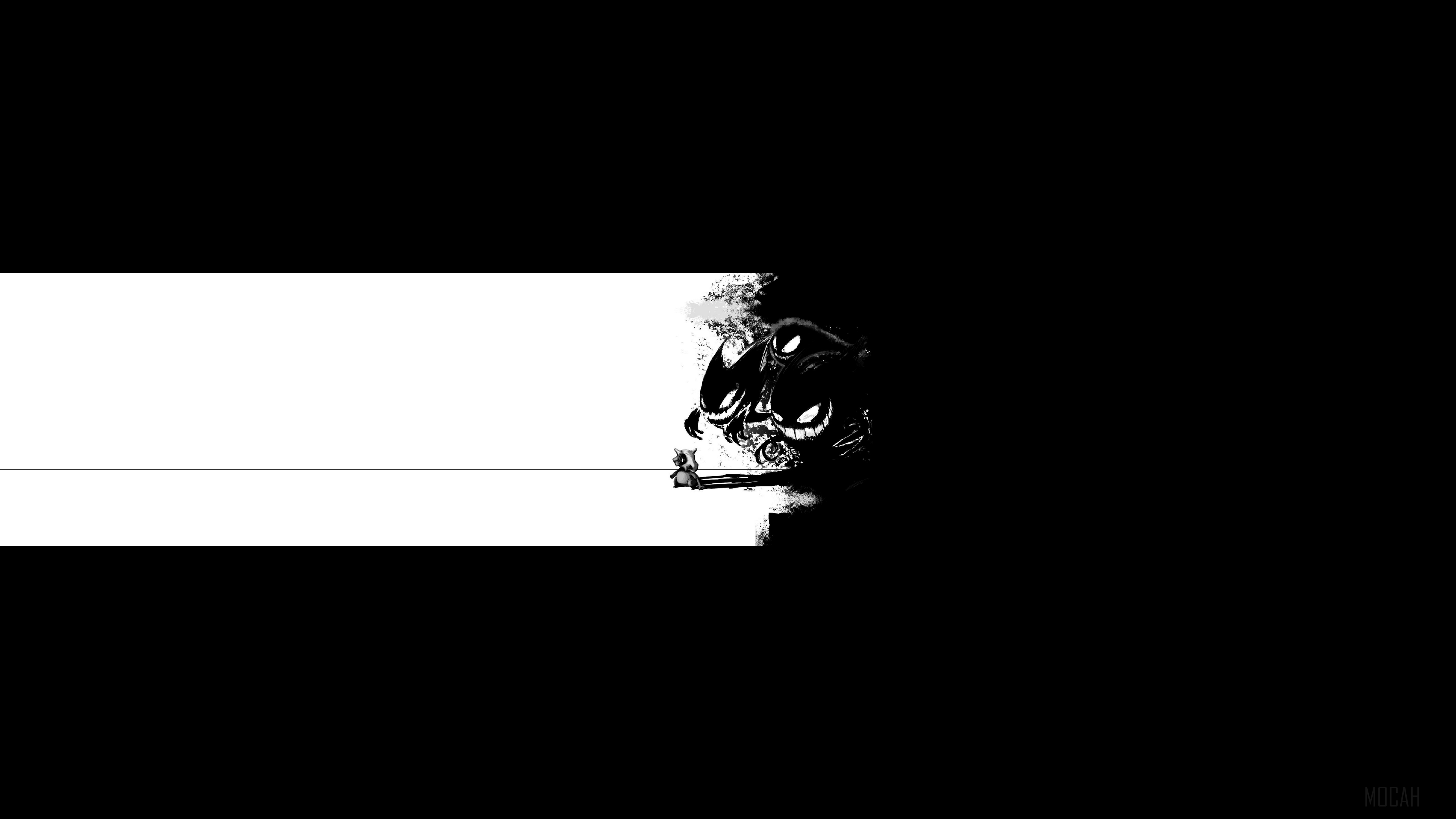 4K Pokemon Ghastly and Gastly HD Wallpaper