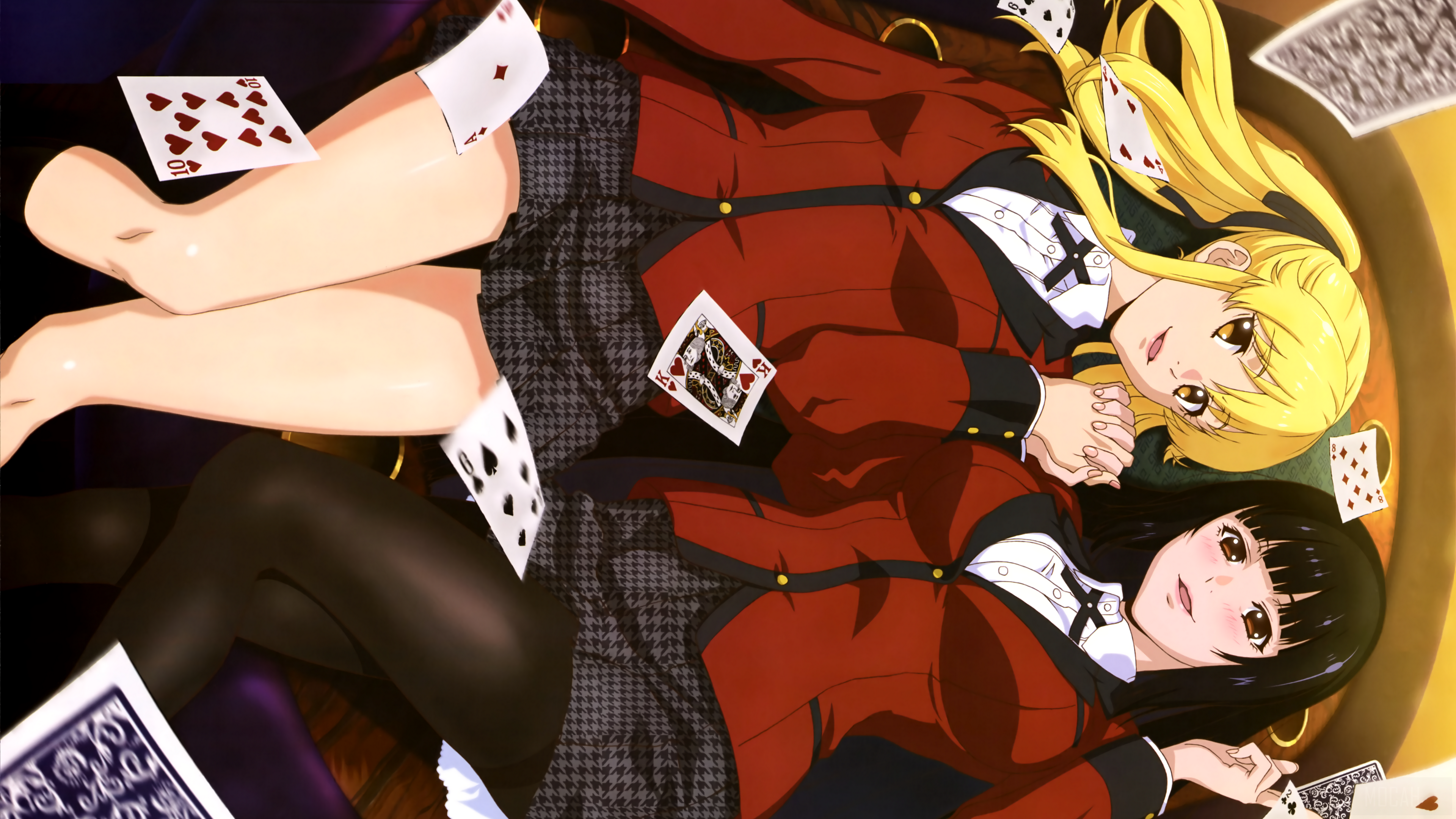Yumeko Jabami and Meari Saotome from Kakegurui 4K HD Wallpaper