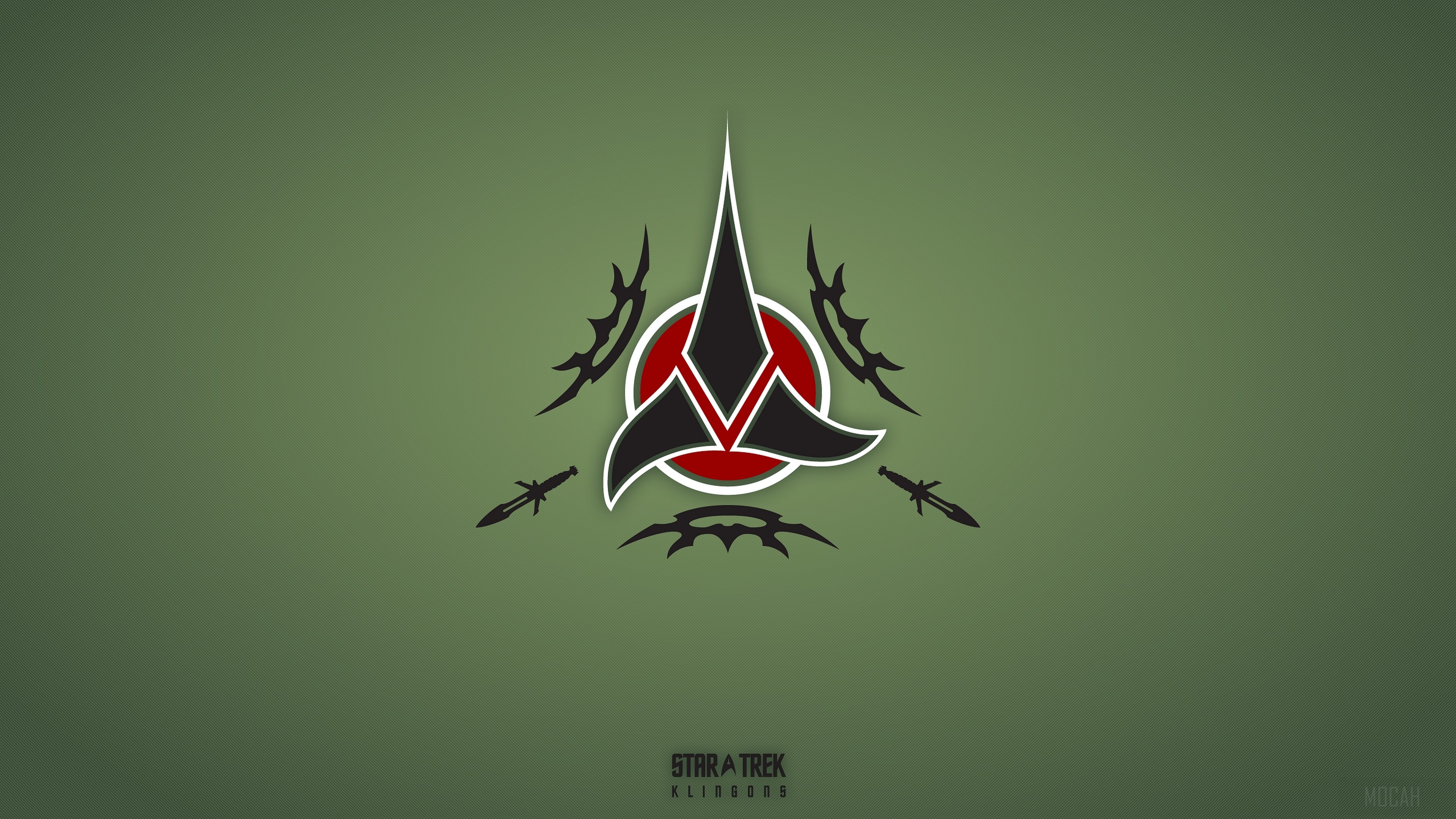 Klingon Emblem from Star Trek HD Wallpaper
