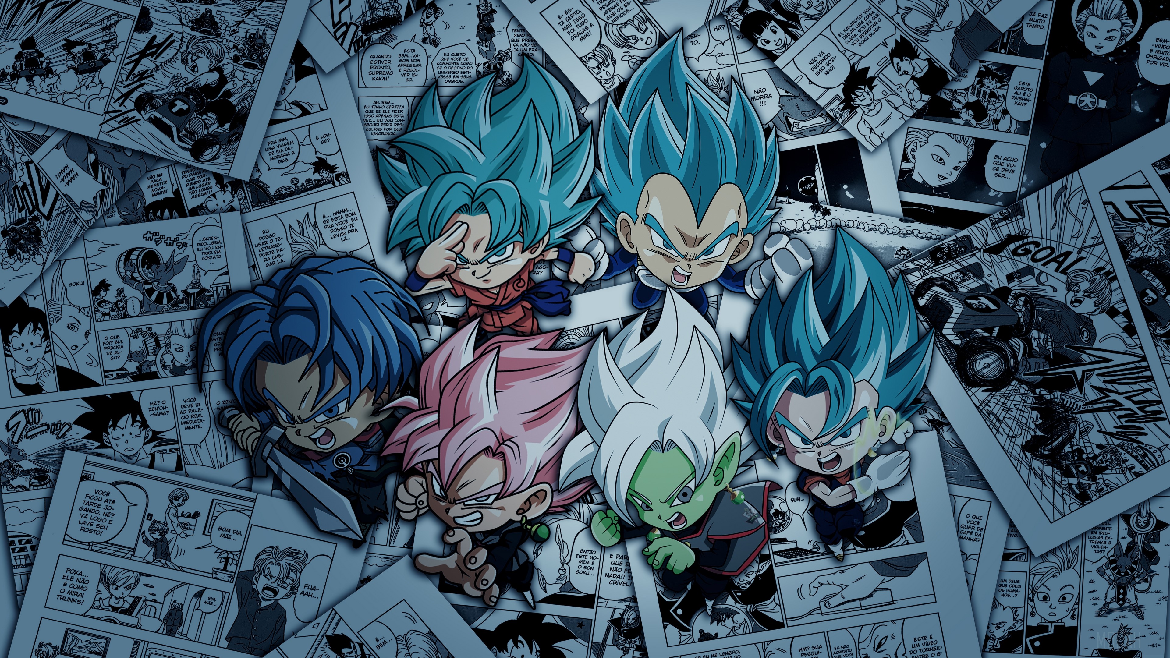 Dragon Ball Chibi Characters 4K HD Wallpaper