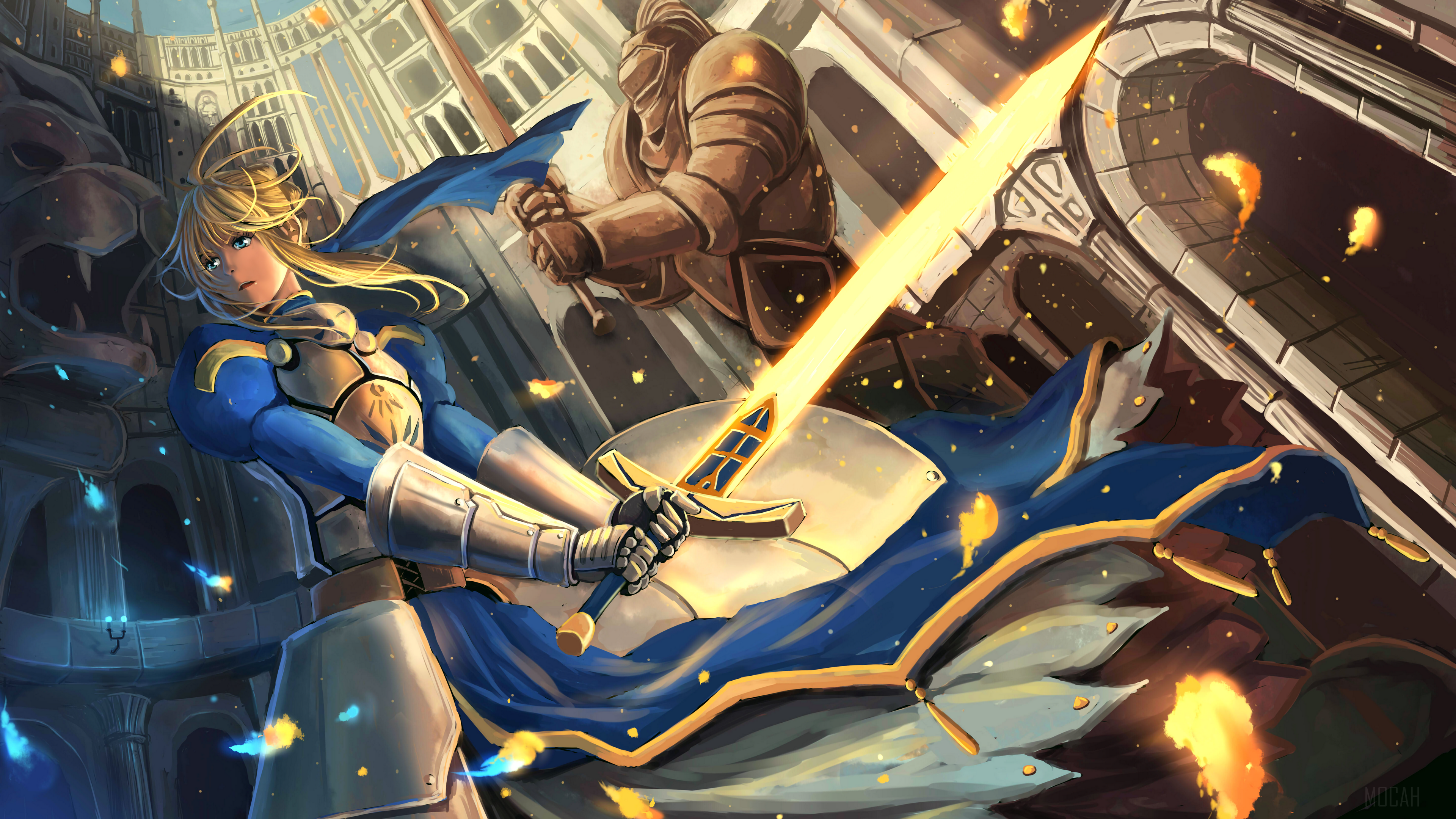 Saber from Fate/stay night 4K HD Wallpaper