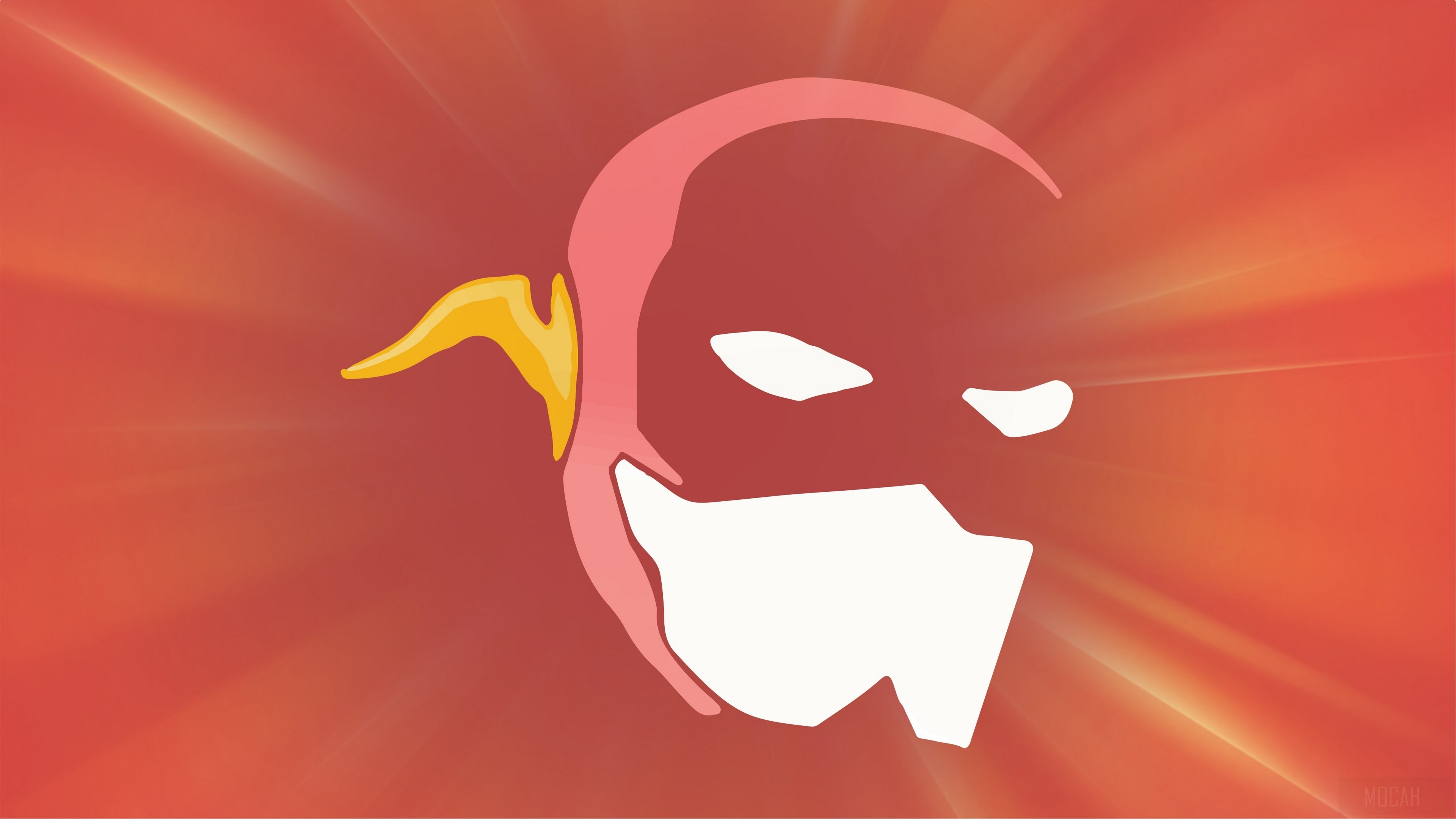 The Flash minimalist mask 4K HD Wallpaper